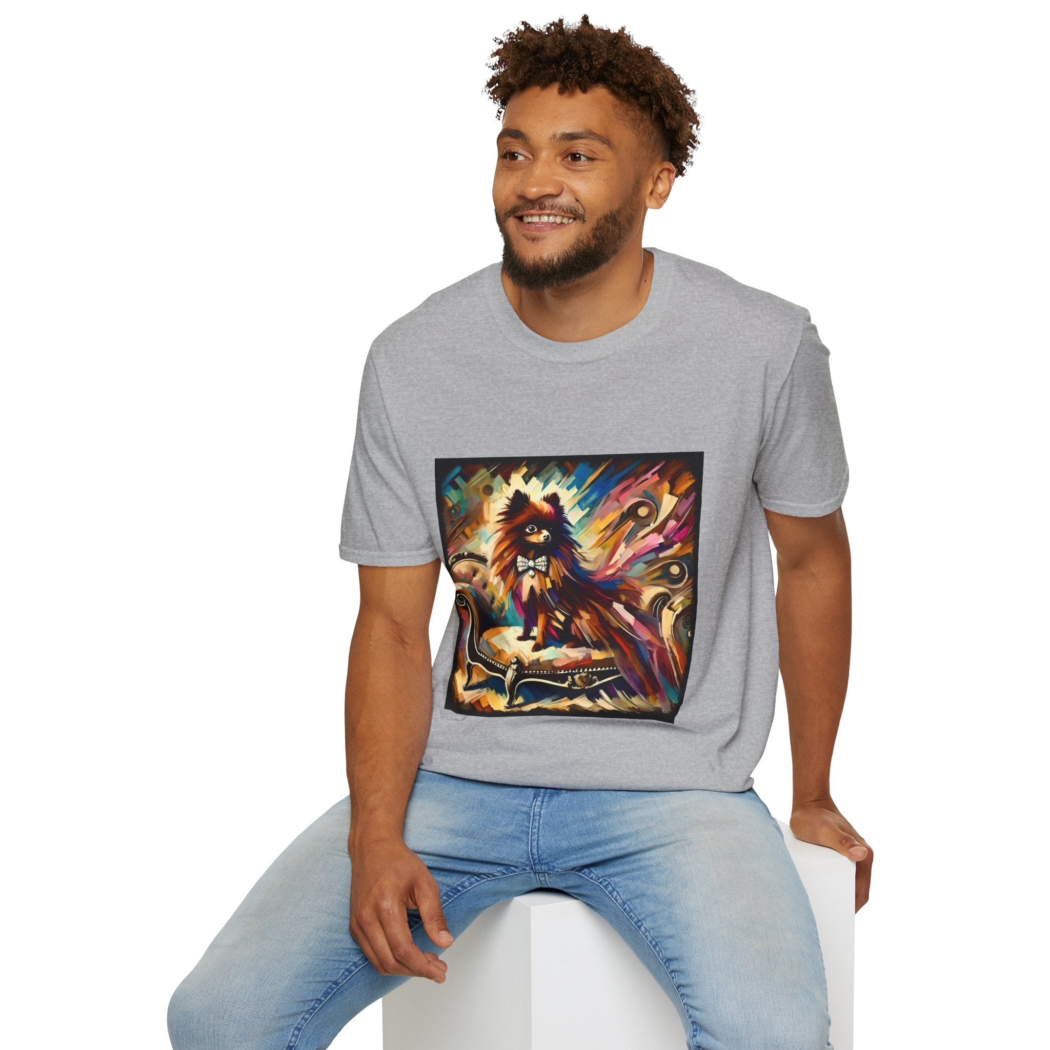 Pomeranian Bold Swirl | Unisex Dog T-Shirt