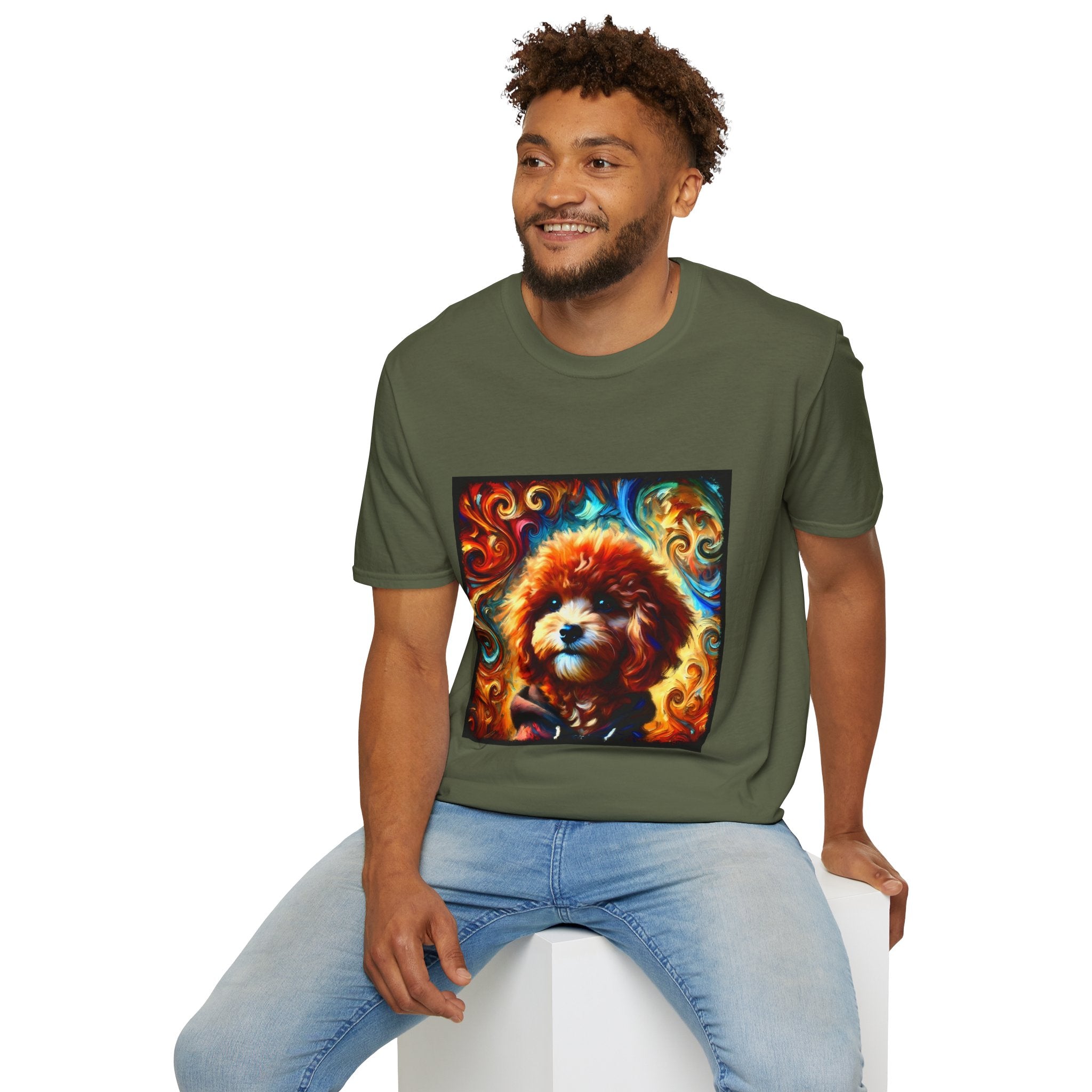 Poodle Multicolor Swirl | Unisex Dog T-Shirt