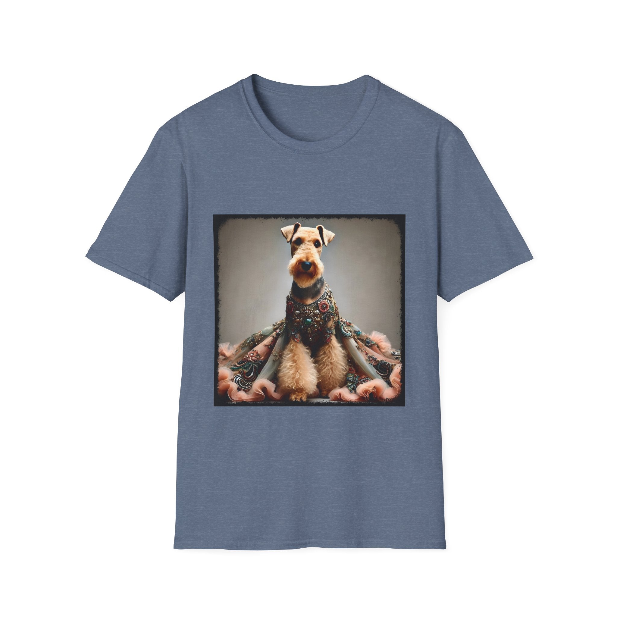 Airedale Terrier Shirt | Encrusted Queen Dog Lover Tee