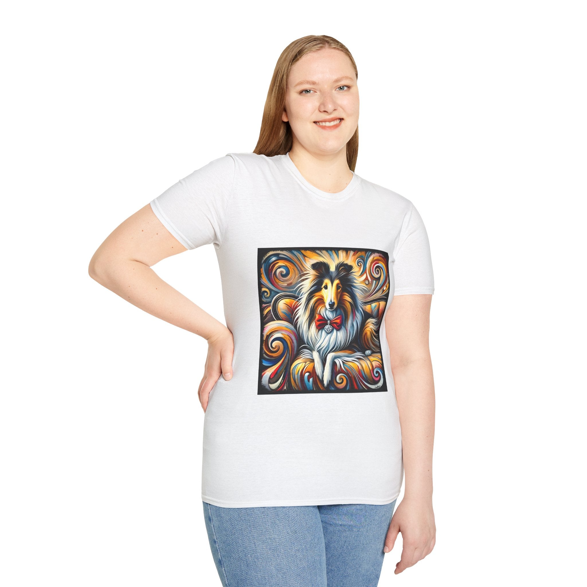 Collie Bold Swirl | Unisex Dog T-Shirt
