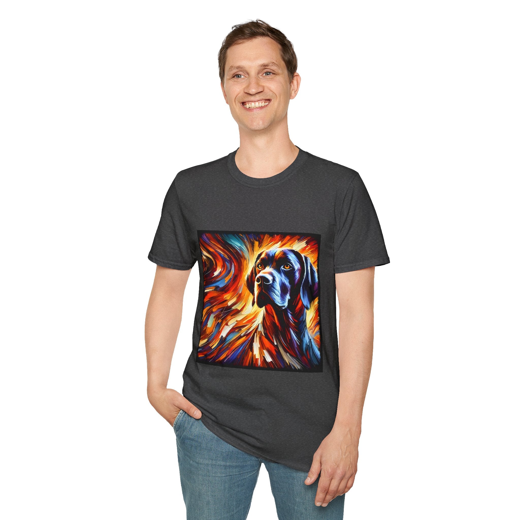 German Shorthaired Pointer Bold Fire Classic | Unisex Dog T-Shirt