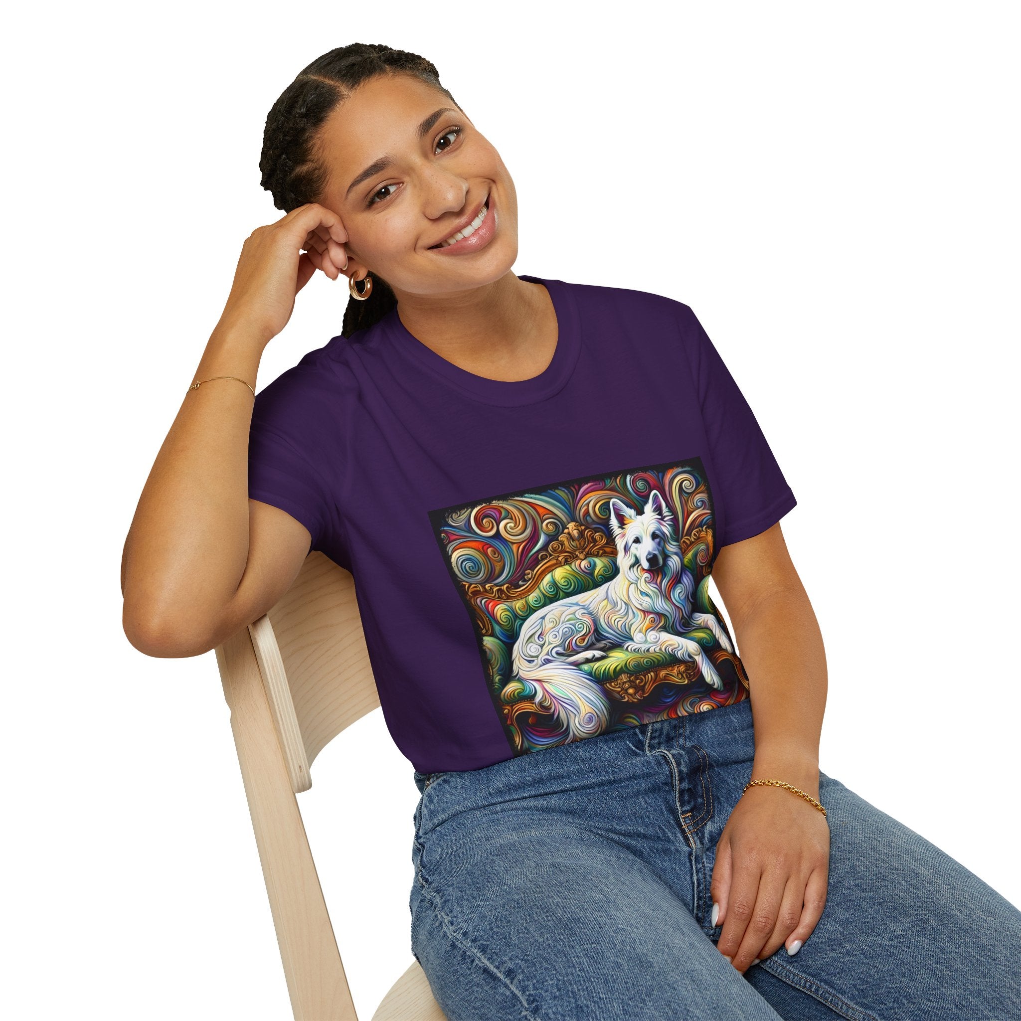 German Shepherd Intense Swirl | Unisex Dog T-Shirt