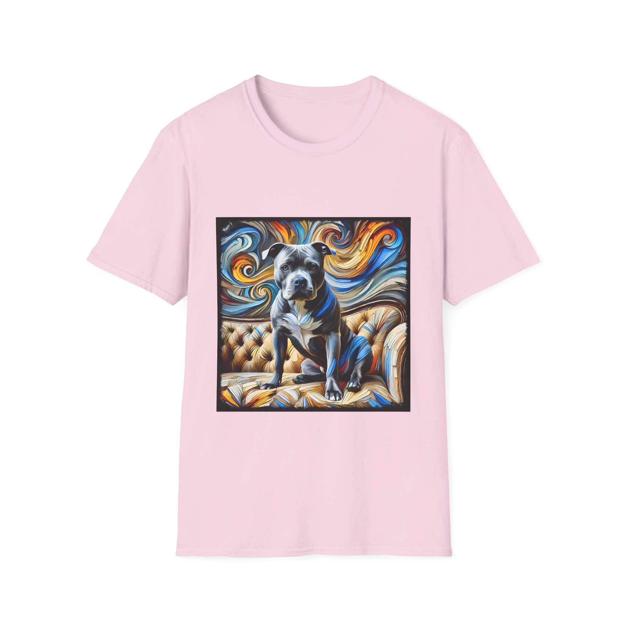 American Pit Bull Terrier Shirt | Blue Swirl Dog Lover Tee