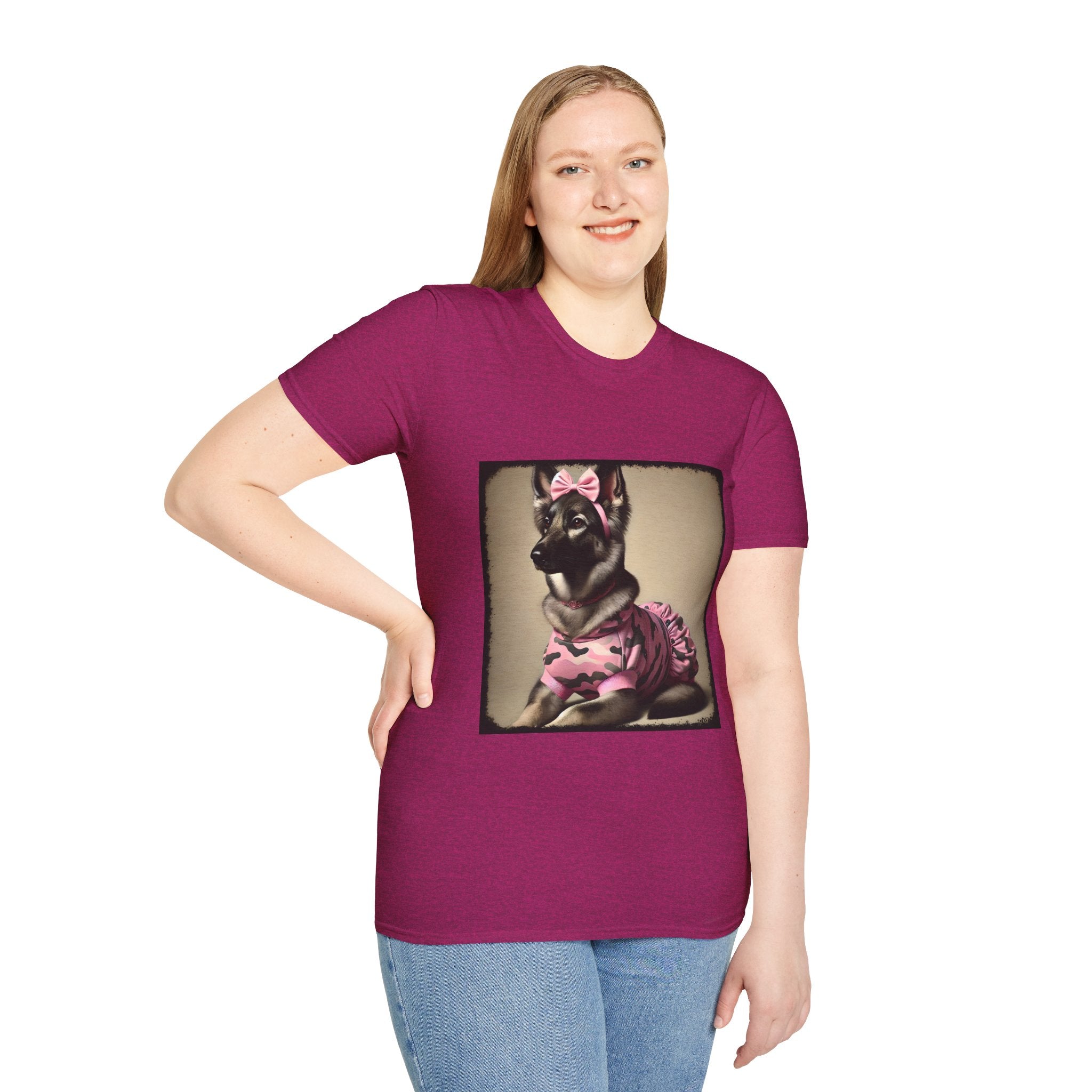German Shepherd Camo Cutie II | Unisex Dog T-Shirt
