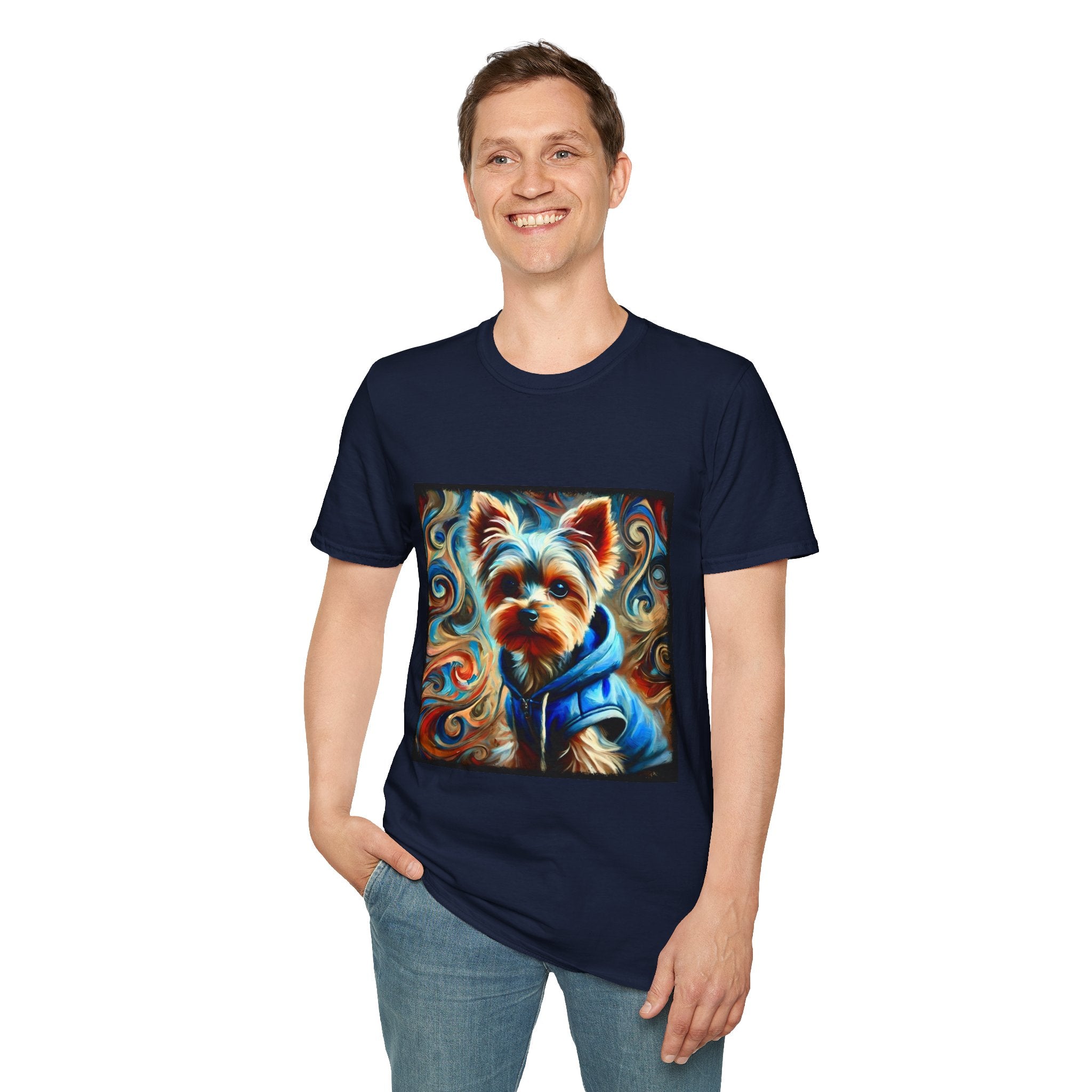 Yorkshire Terrier Metro Swirl | Unisex Dog T-Shirt