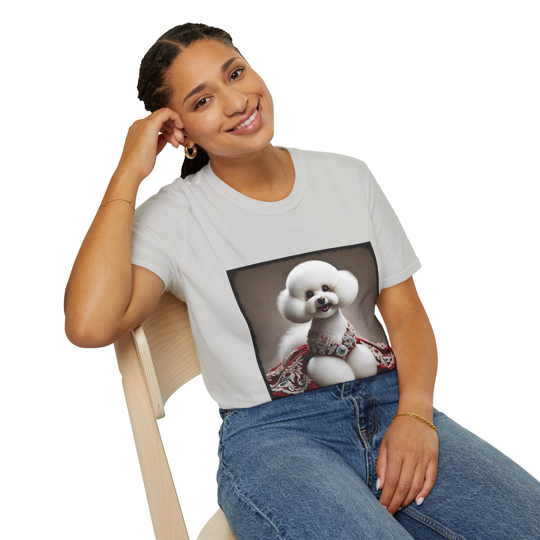 Bichon Frise Crimson Cutie | Unisex Dog T-Shirt