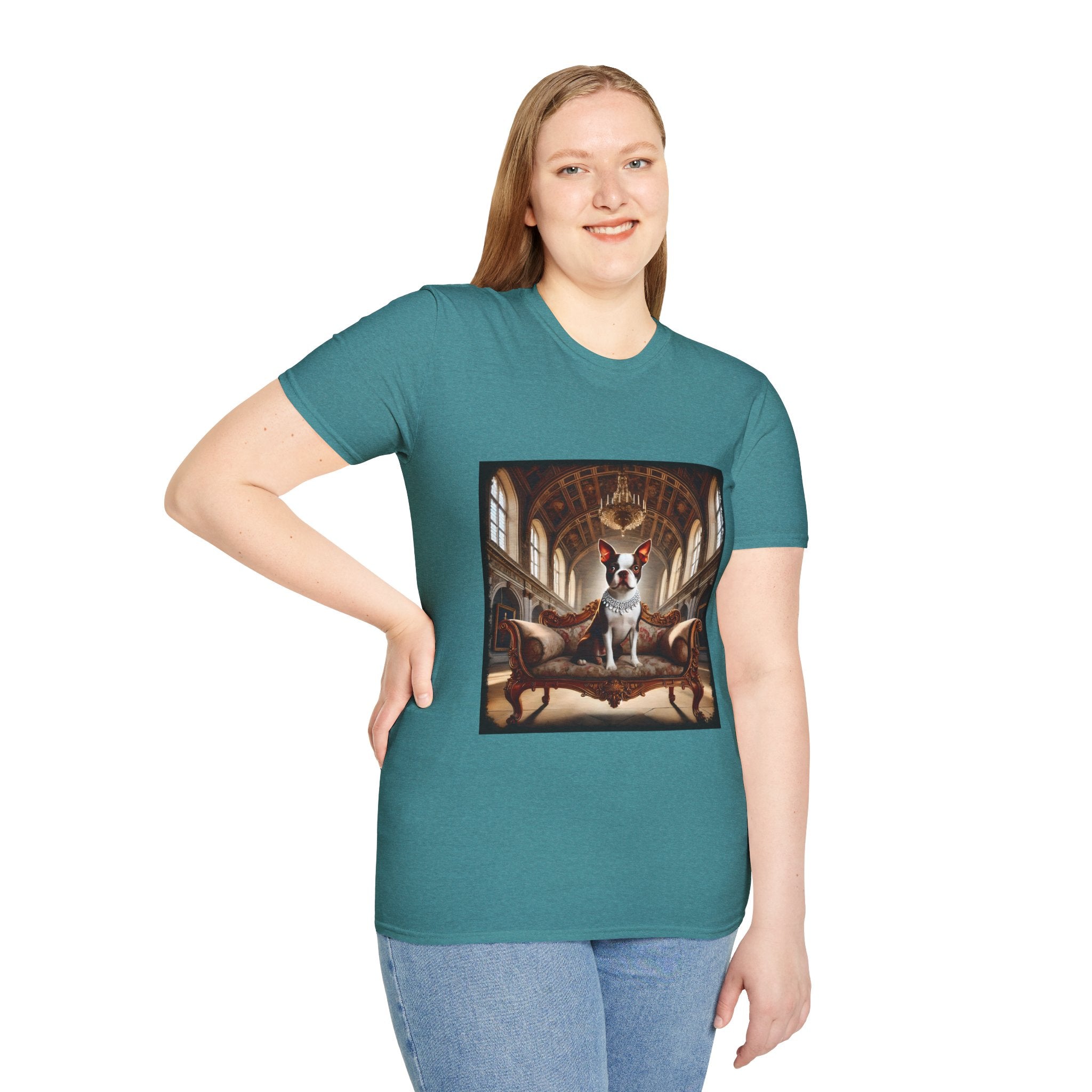 Boston Terrier Poised Princess  | Unisex Dog T-Shirt