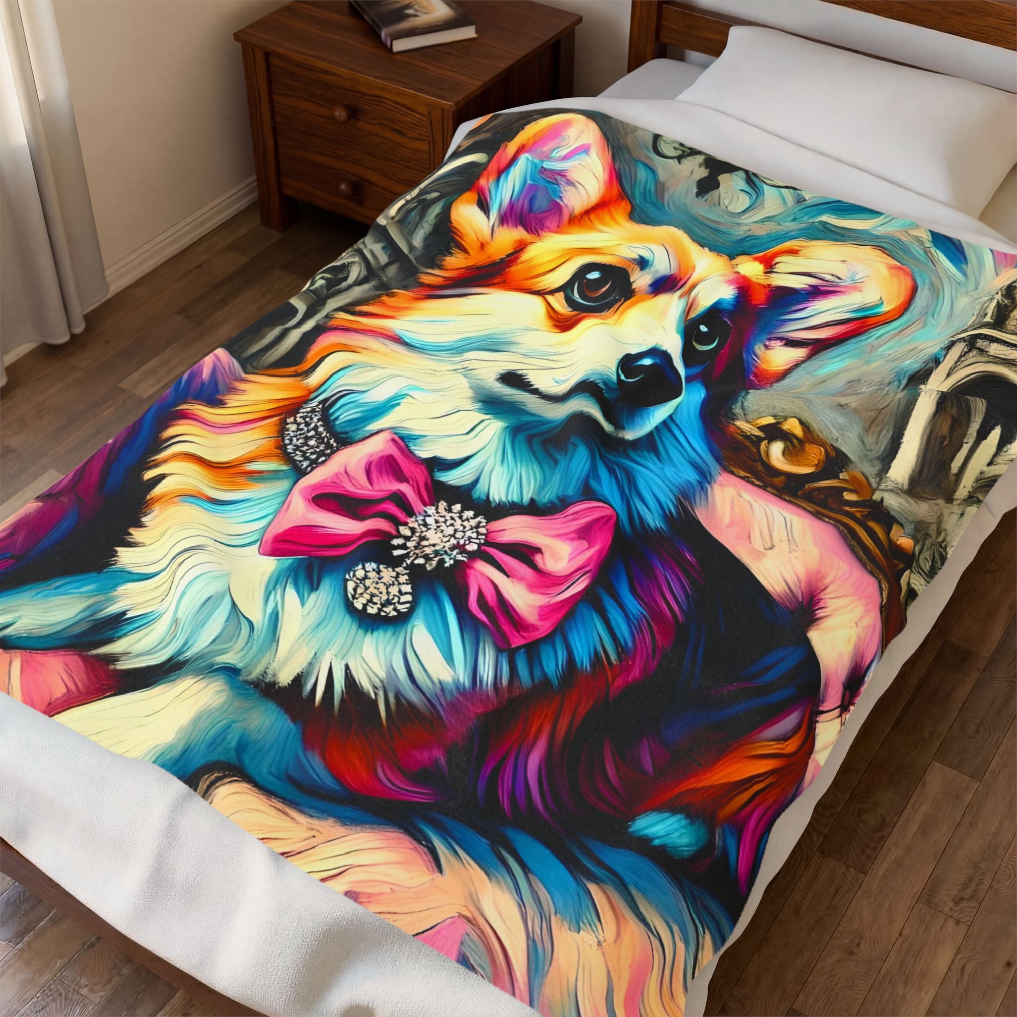Pembroke Welsh Corgi Blanket – Diamond Princess Classic Design