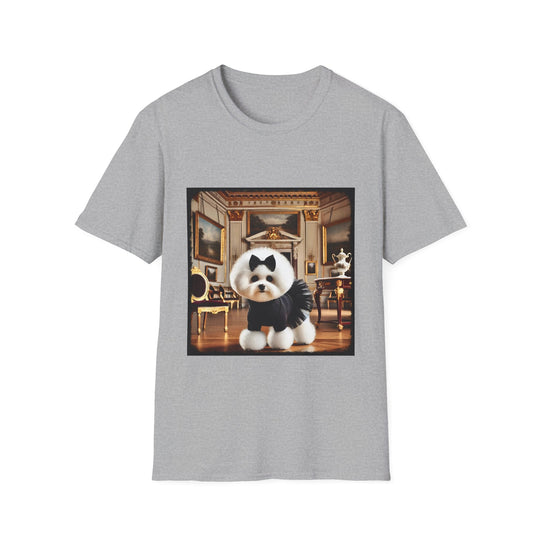 Bichon Frise Mini Mogul design dog lover unisex t-shirt in sport grey