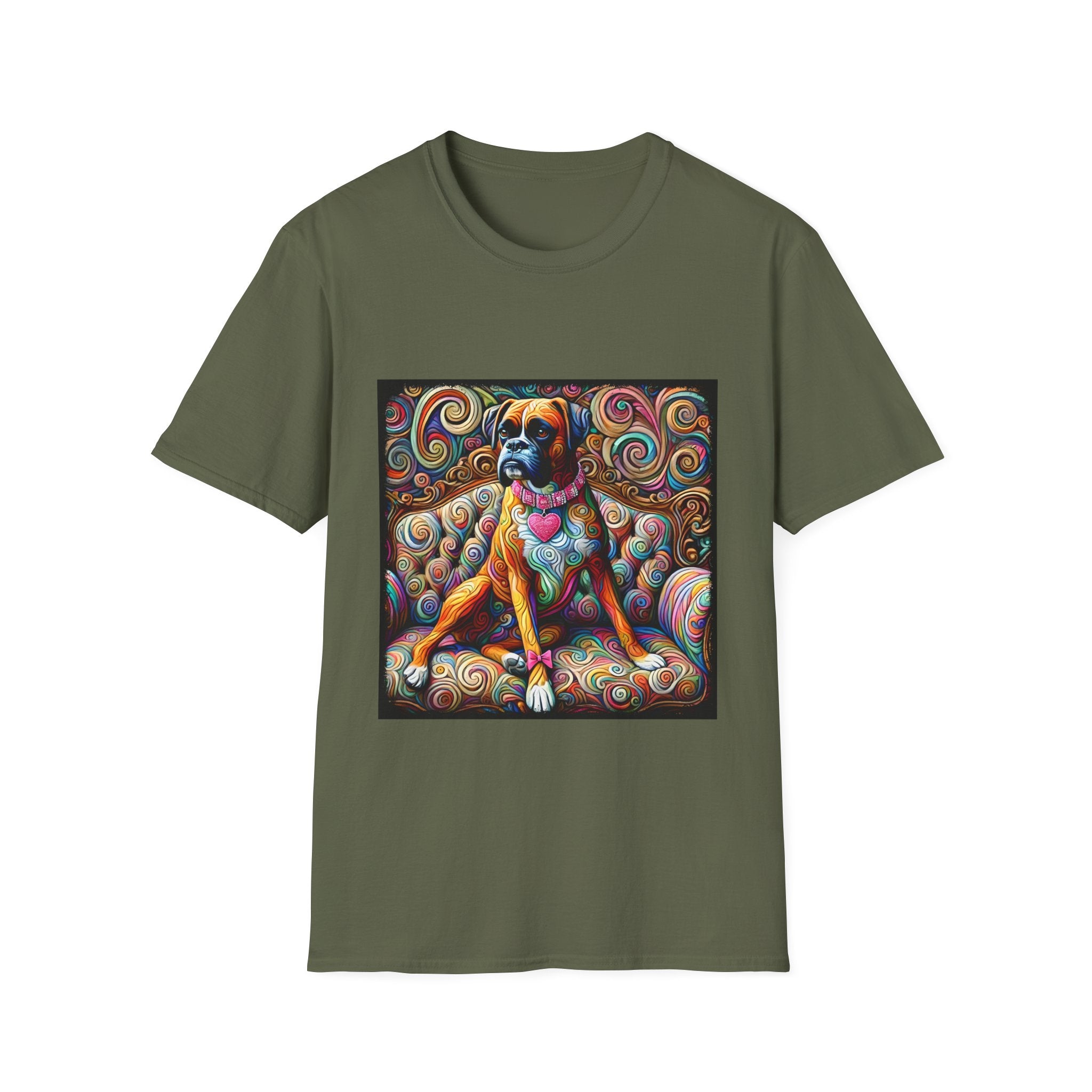 Boxer Love Swirl | Unisex Dog T-Shirt