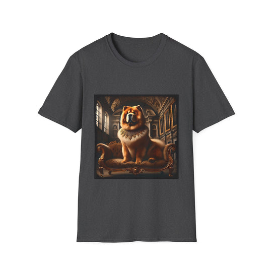 Chow Chow Posh Princess design dog lover unisex t-shirt in dark heather
