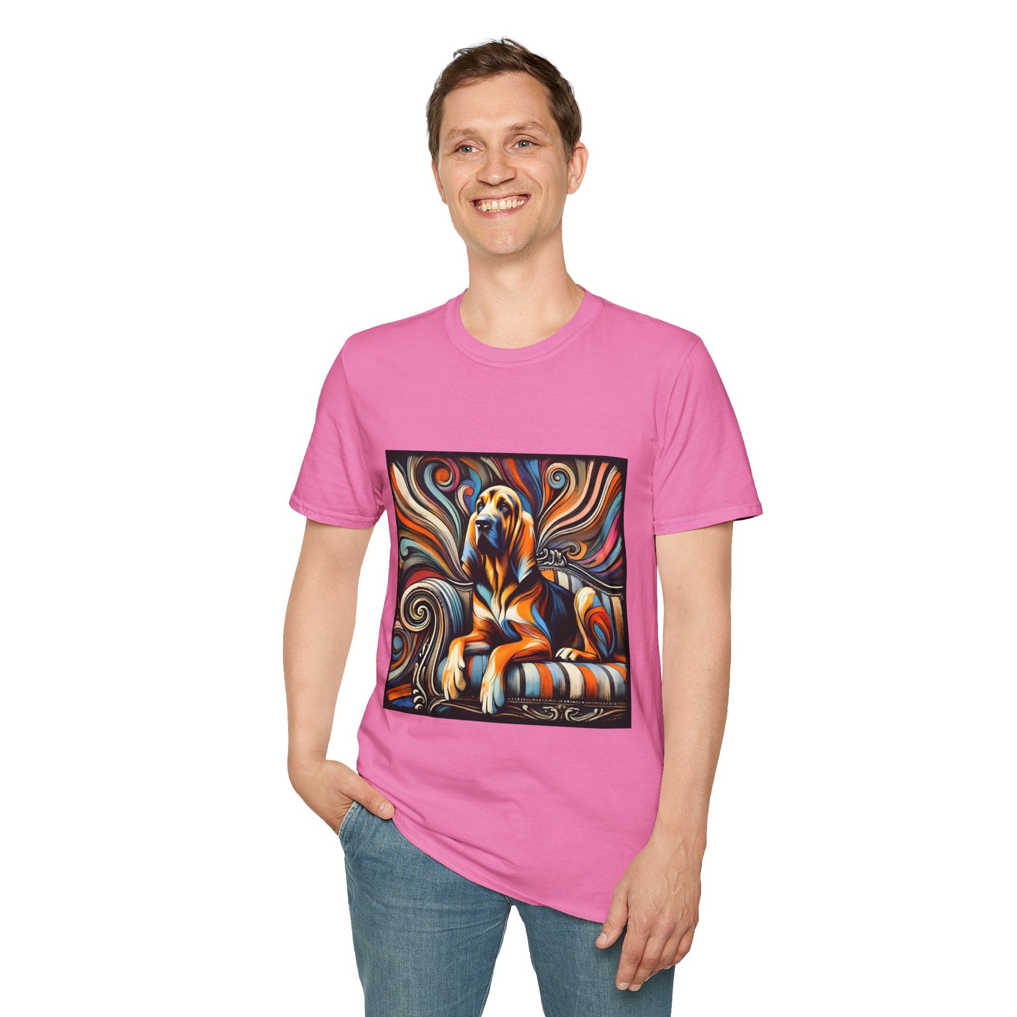 Bloodhound Fancy Swirl | Unisex Dog T-Shirt