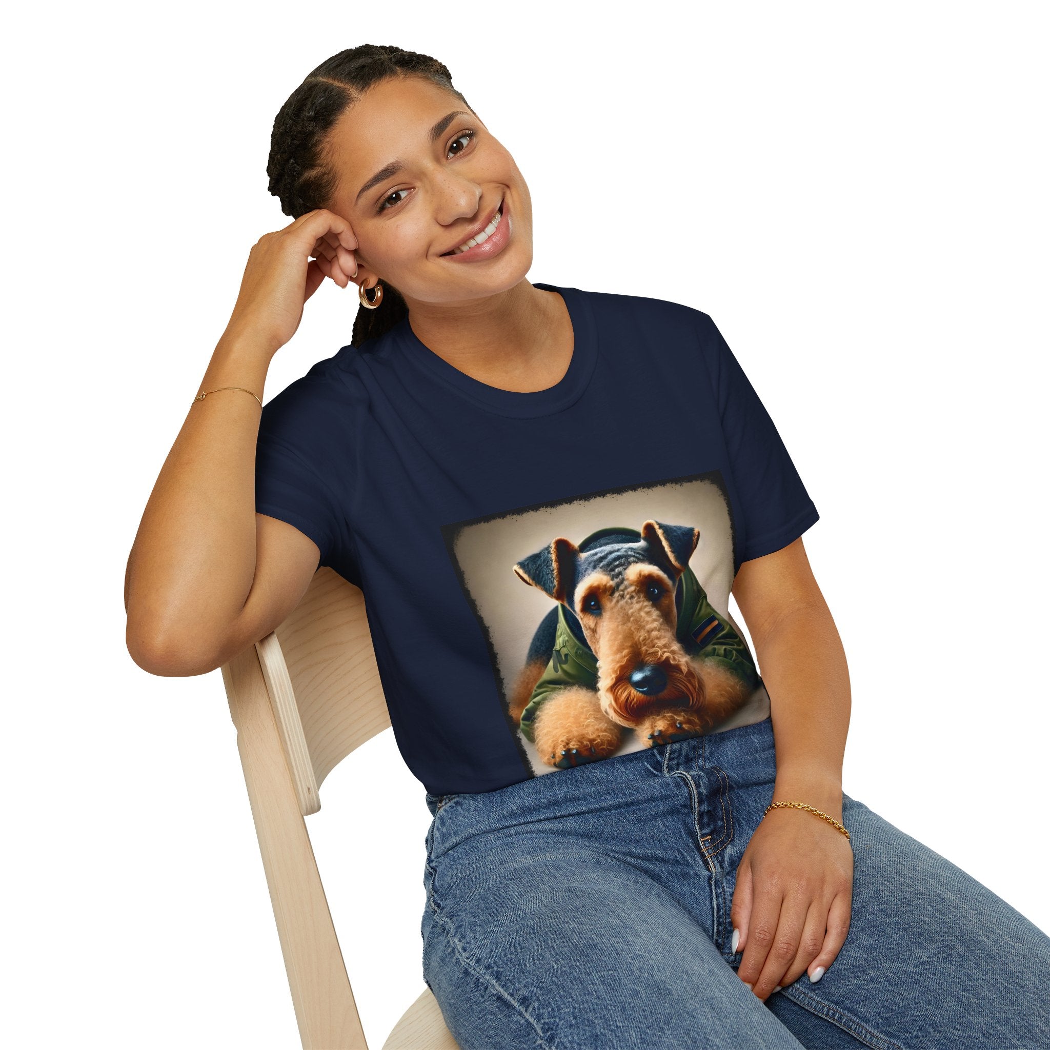 Airedale Terrier Shirt | Camo Cutie Dog Lover Tee