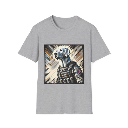 Labrador Retriever Defender Classic design dog lover unisex t-shirt in sport grey