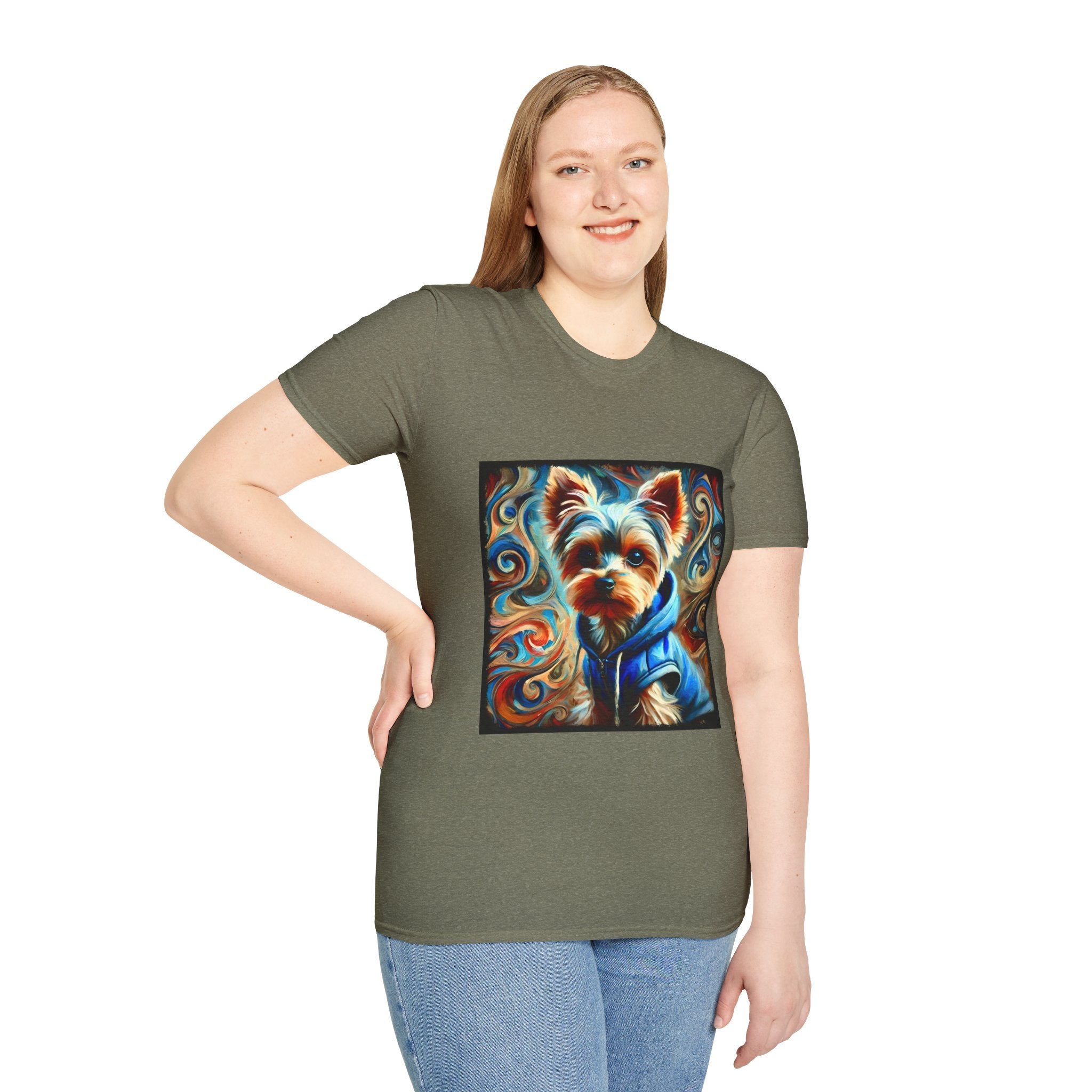 Yorkshire Terrier Metro Swirl | Unisex Dog T-Shirt