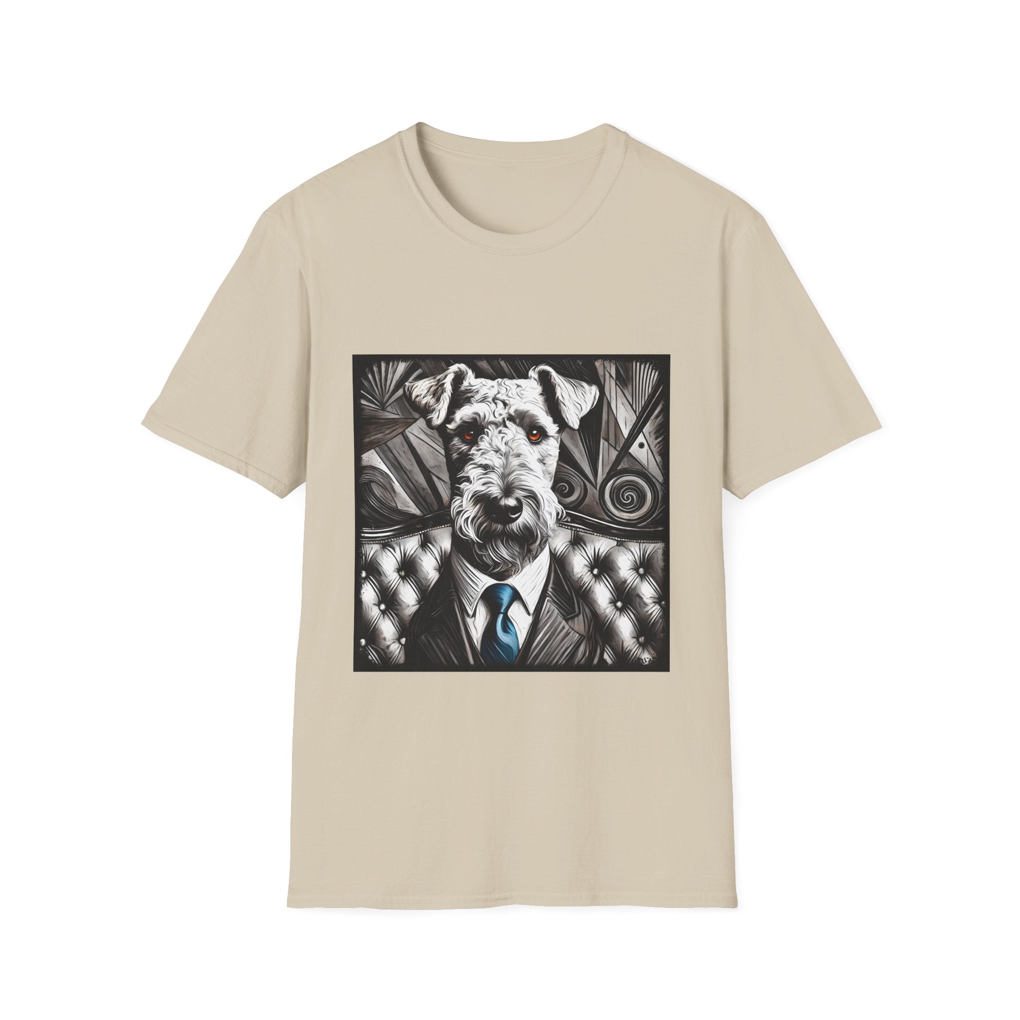 Airedale Terrier Shirt | B&W Bold Eyes Dog Lover Tee