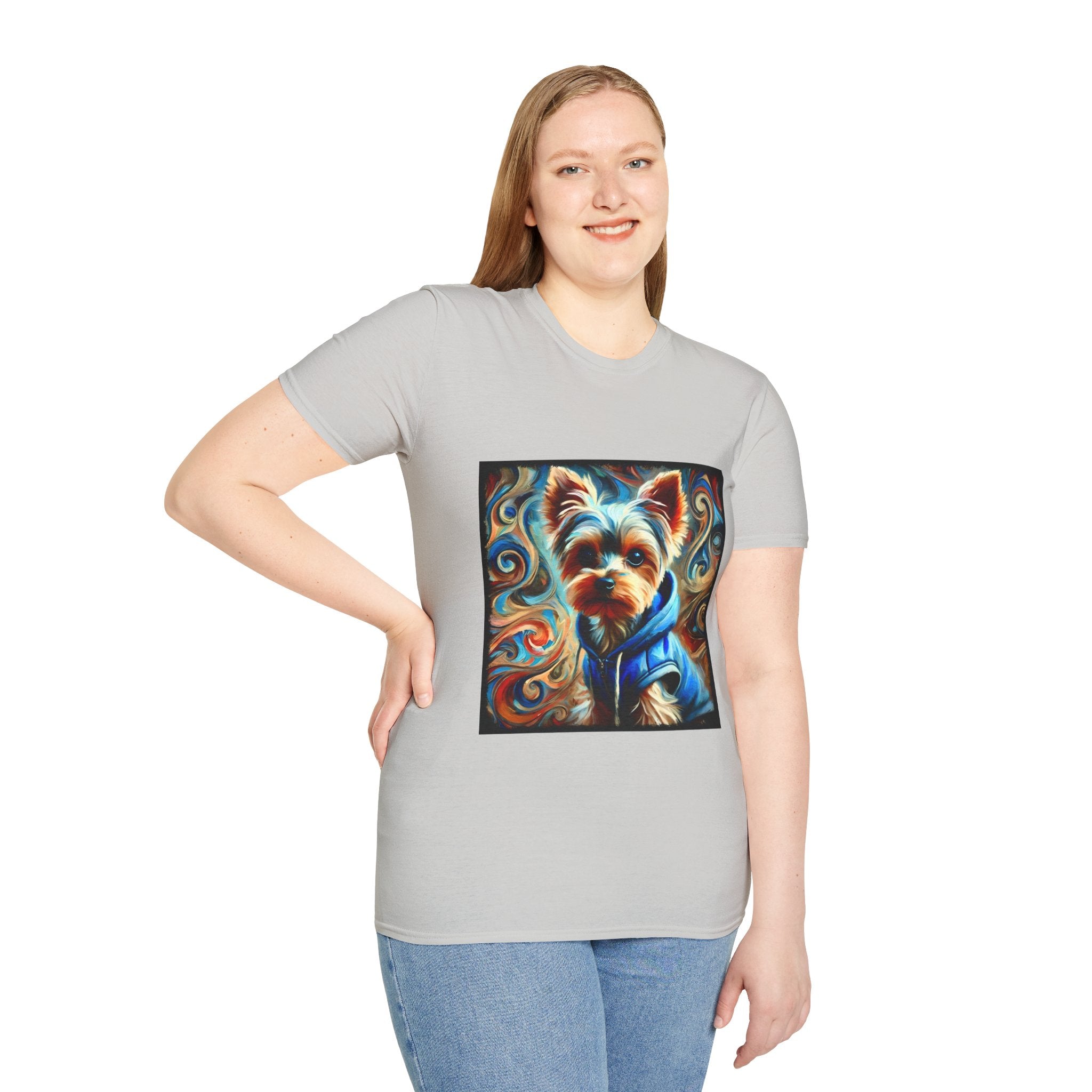 Yorkshire Terrier Metro Swirl | Unisex Dog T-Shirt
