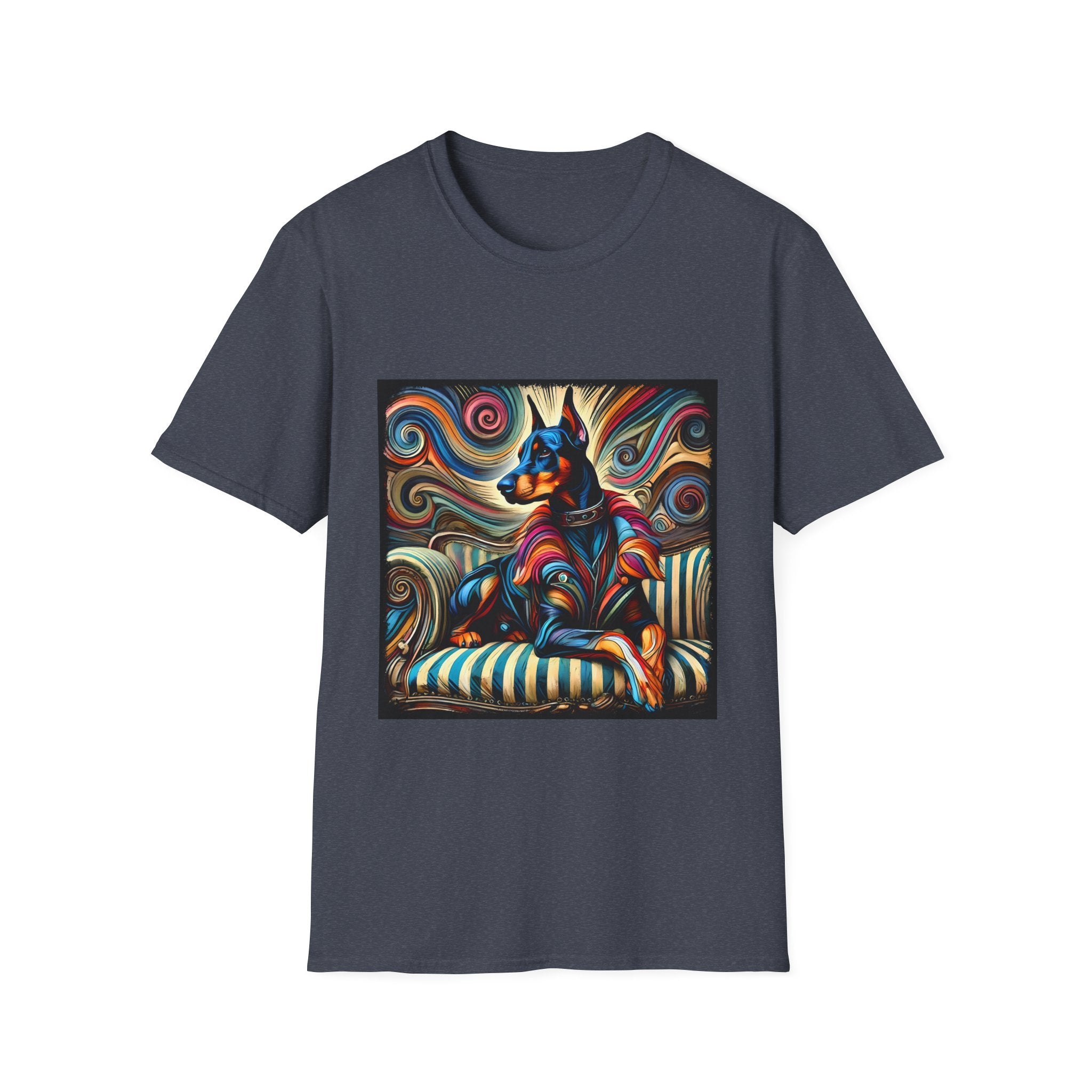Doberman Pinscher Vivid Rebel | Unisex Dog T-Shirt