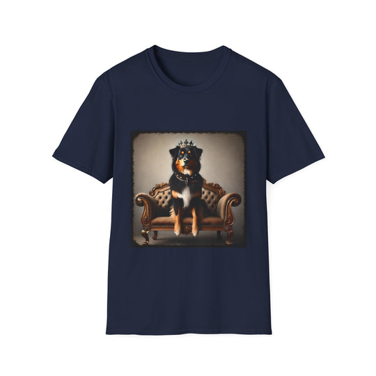 Miniature American Shepherd Prince design dog lover unisex t-shirt in navy