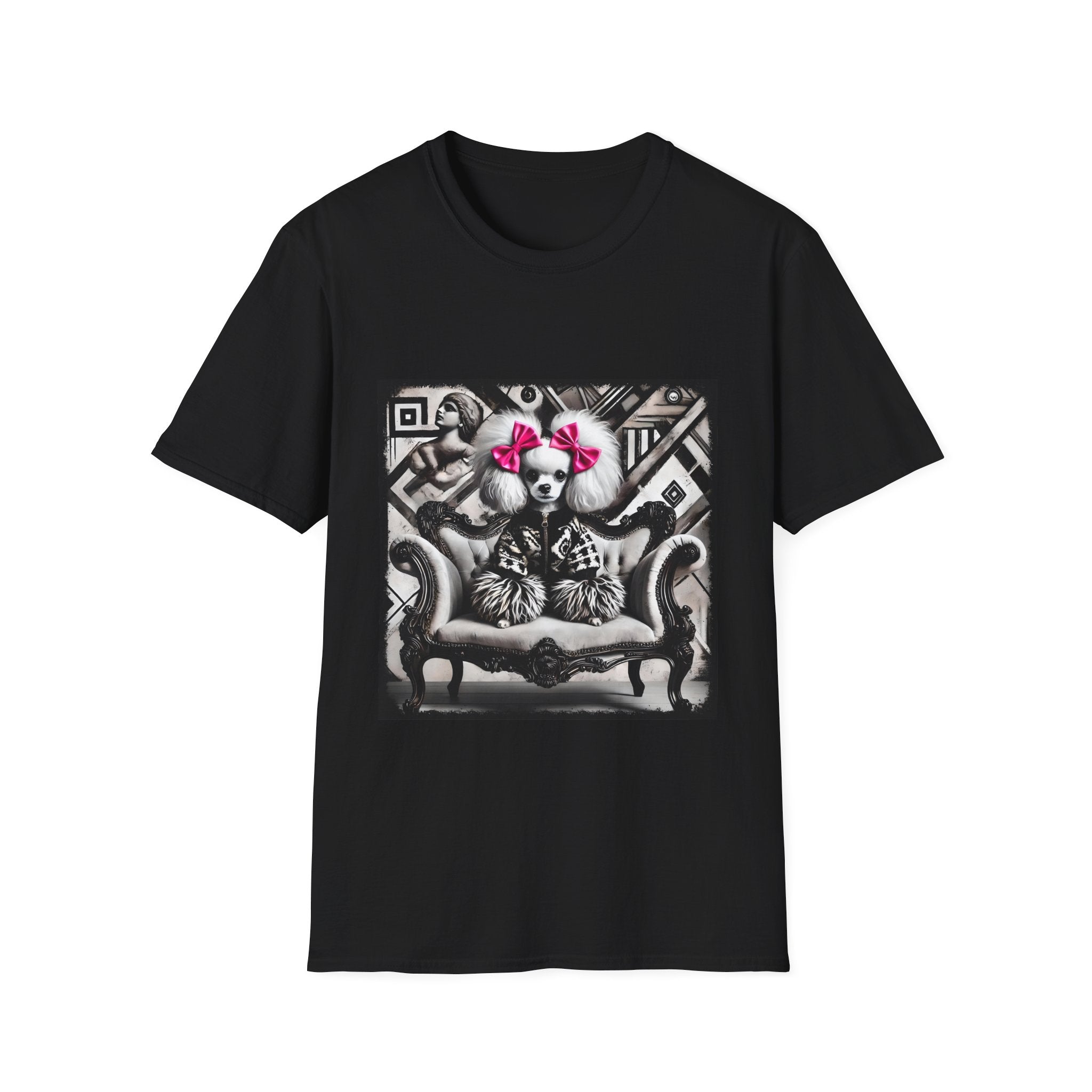 Poodle B&W Statement Maker | Unisex Dog T-Shirt