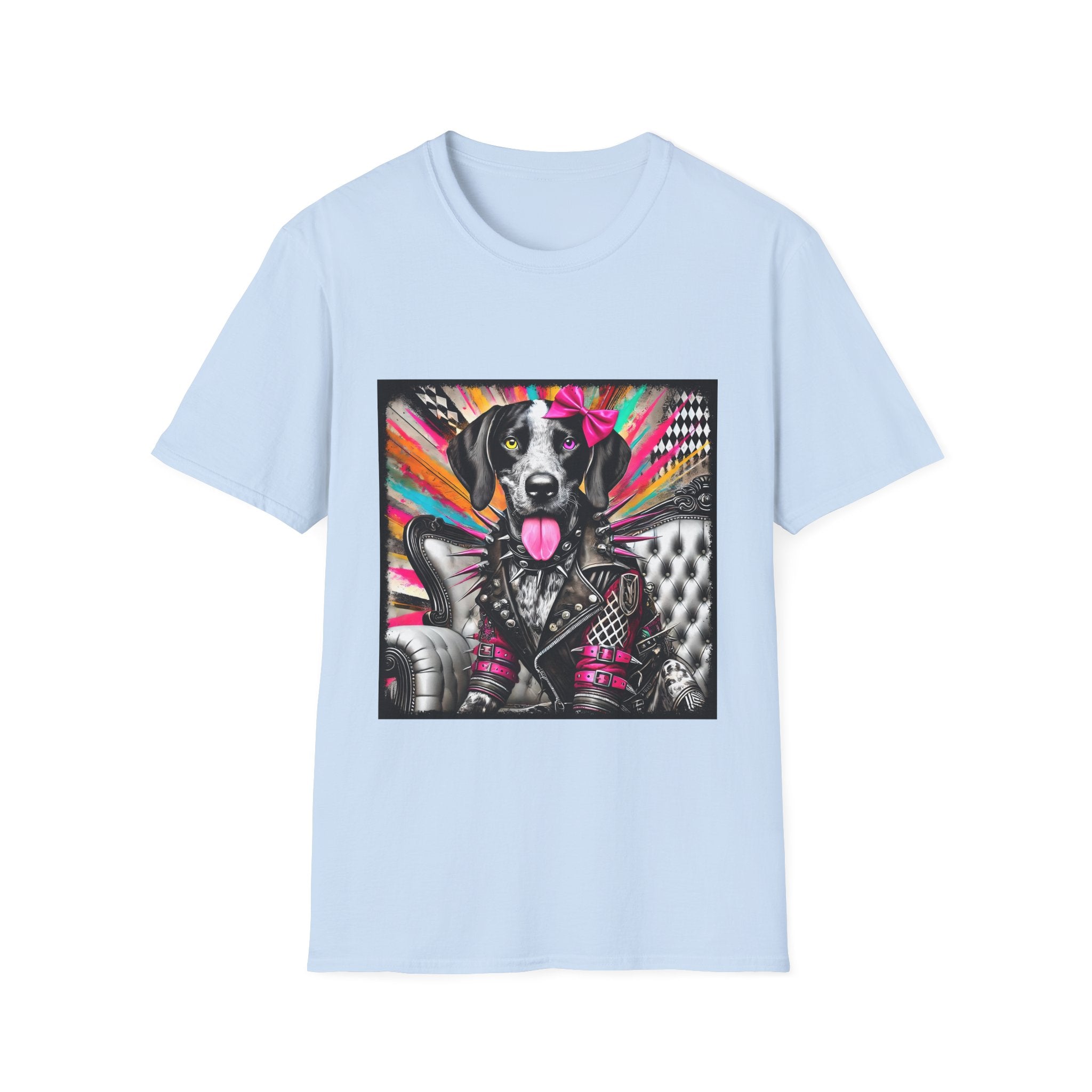 German Shorthaired Pointer Multicolor Rocker | Unisex Dog T-Shirt