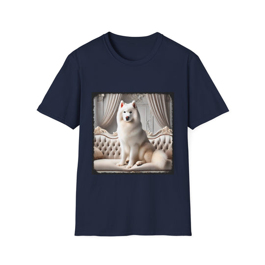 Siberian Husky Pure Posh design dog lover unisex t-shirt in navy
