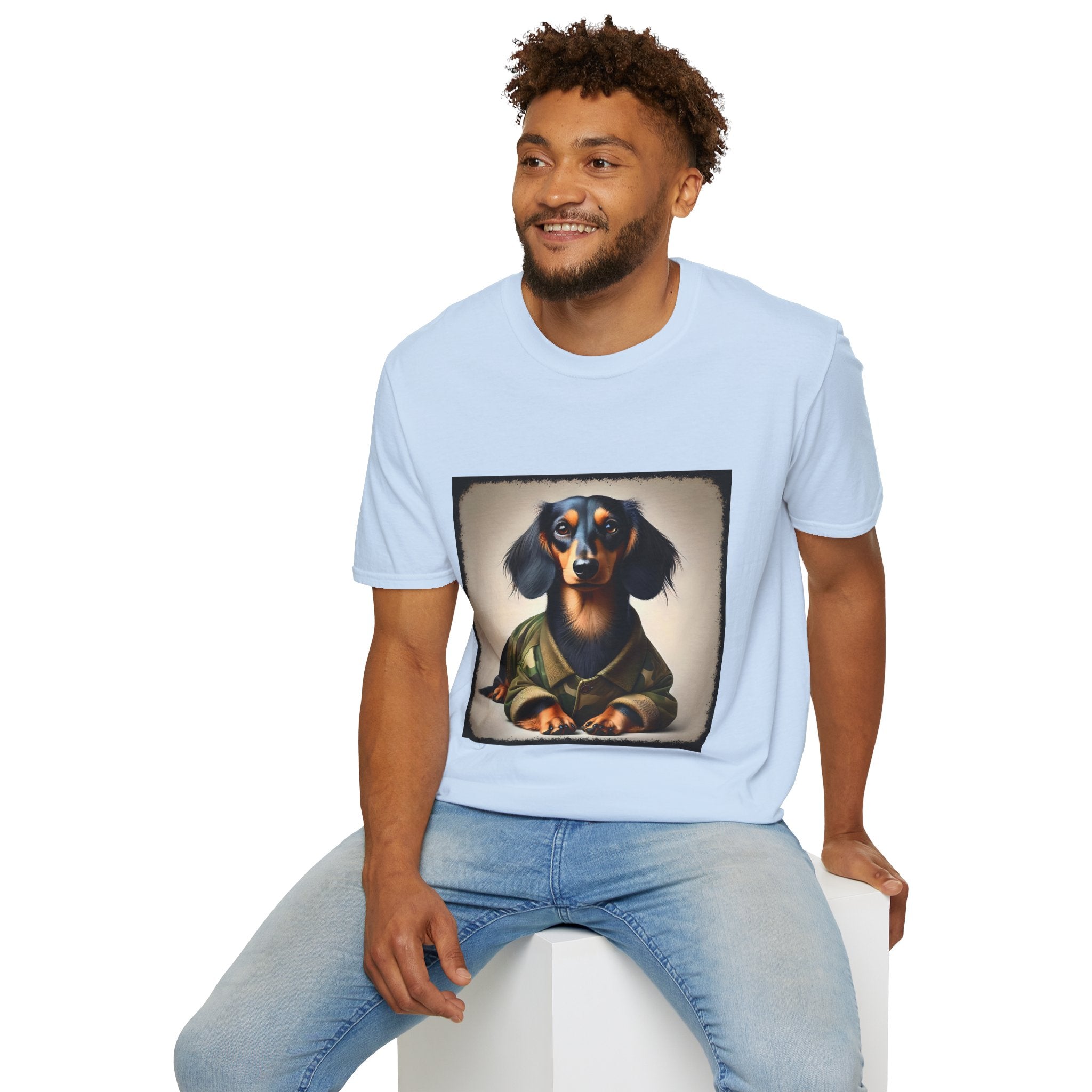 Dachshund Camo Chic | Unisex Dog T-Shirt