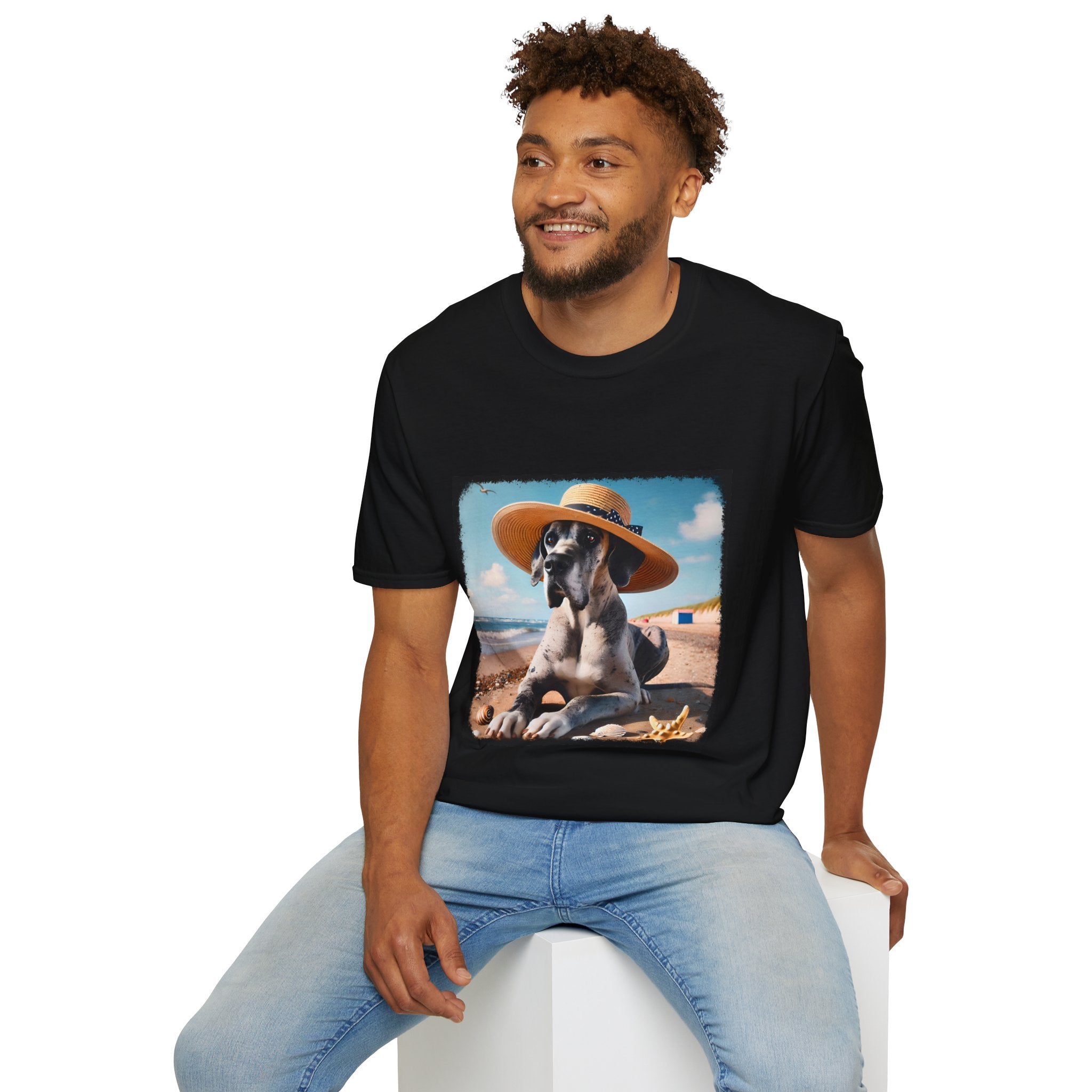 Great Dane Seaside Sass | Unisex Dog T-Shirt