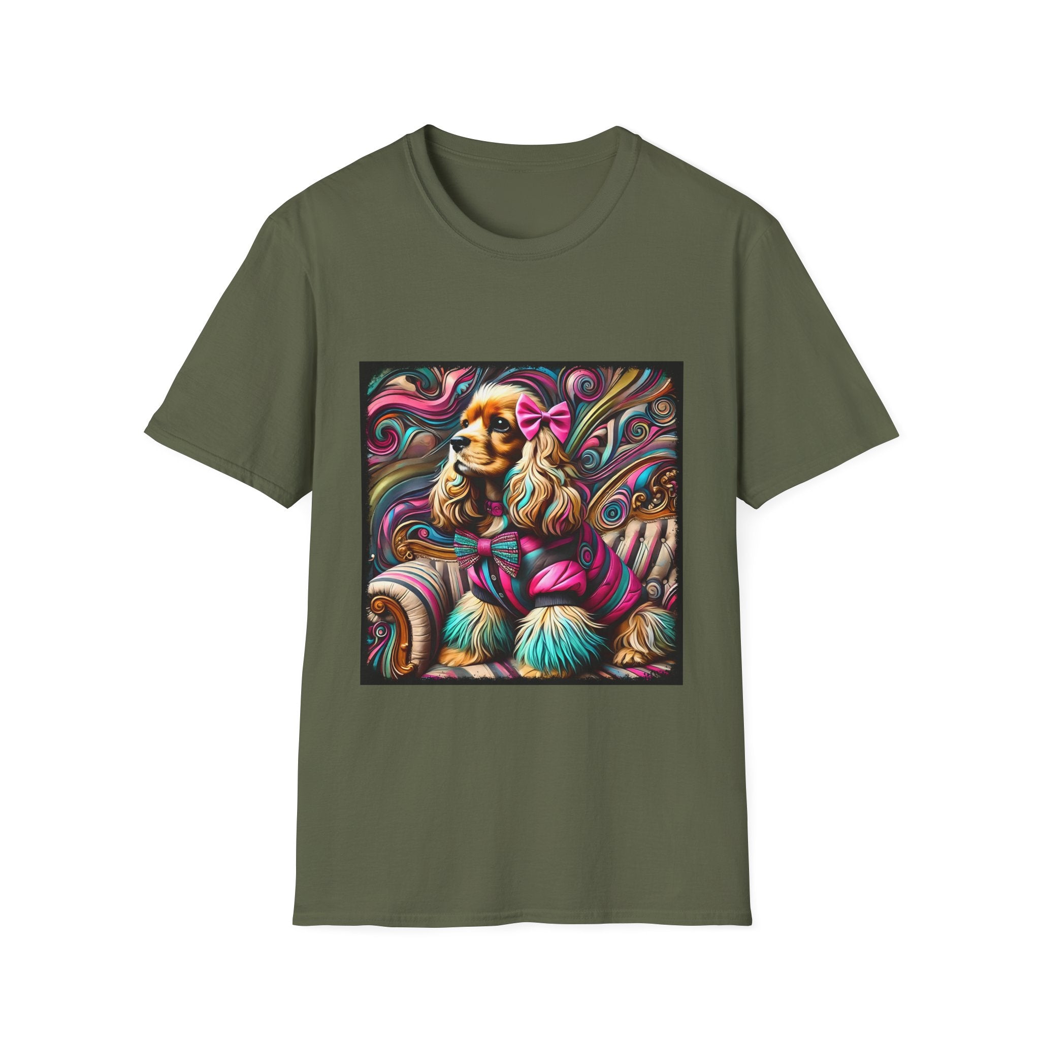 Cocker Spaniel Pink Rocker | Unisex Dog T-Shirt