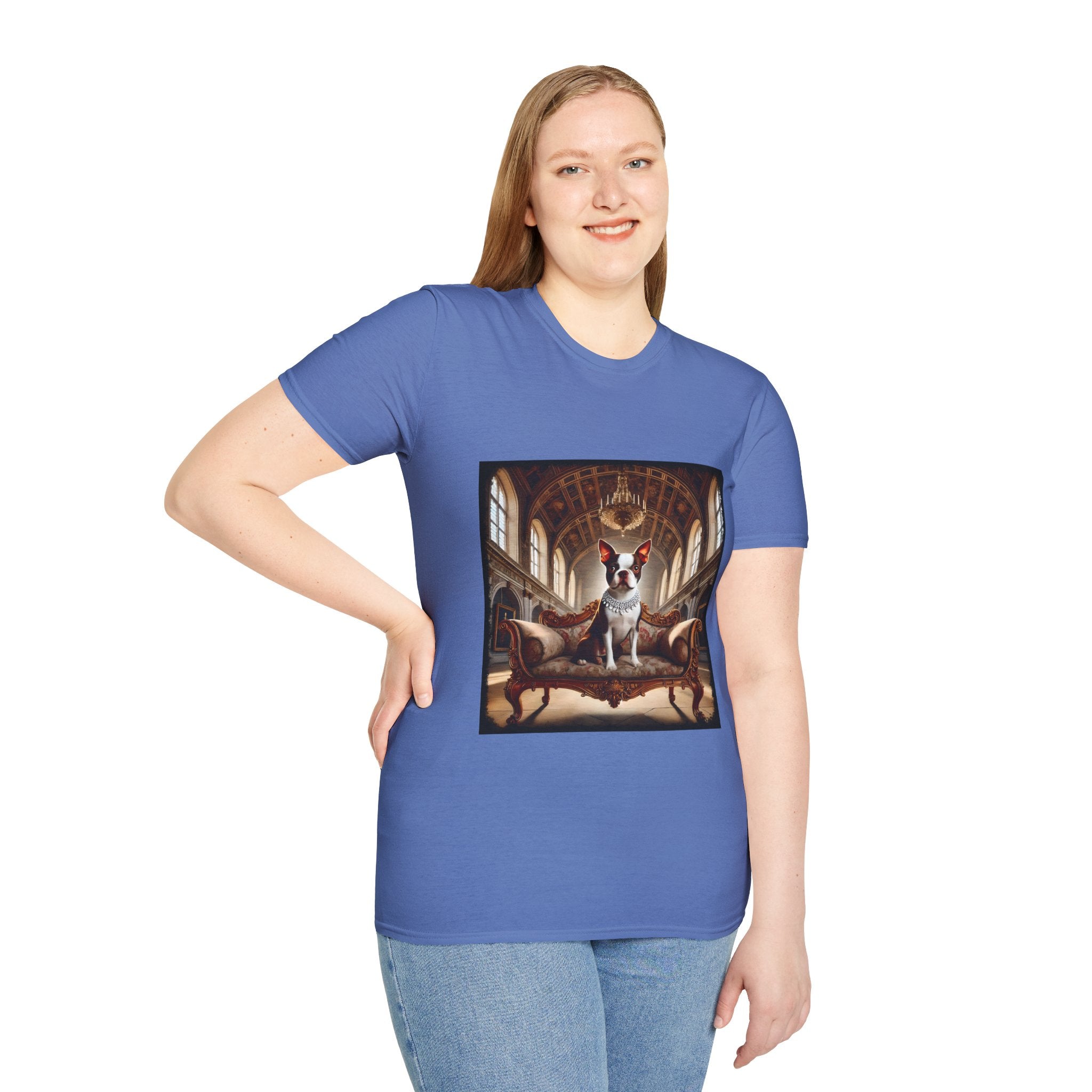 Boston Terrier Poised Princess  | Unisex Dog T-Shirt