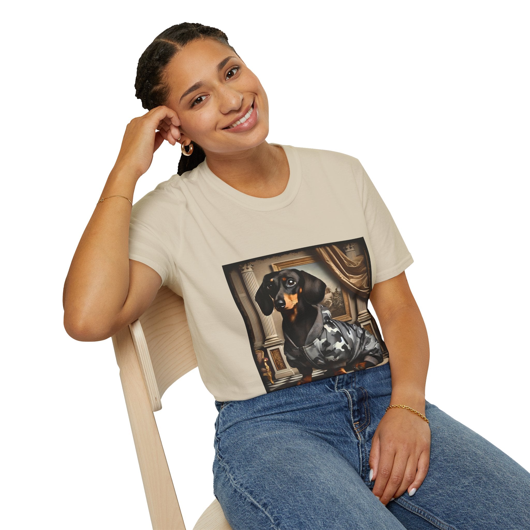 Dachshund Camo Cutie | Unisex Dog T-Shirt
