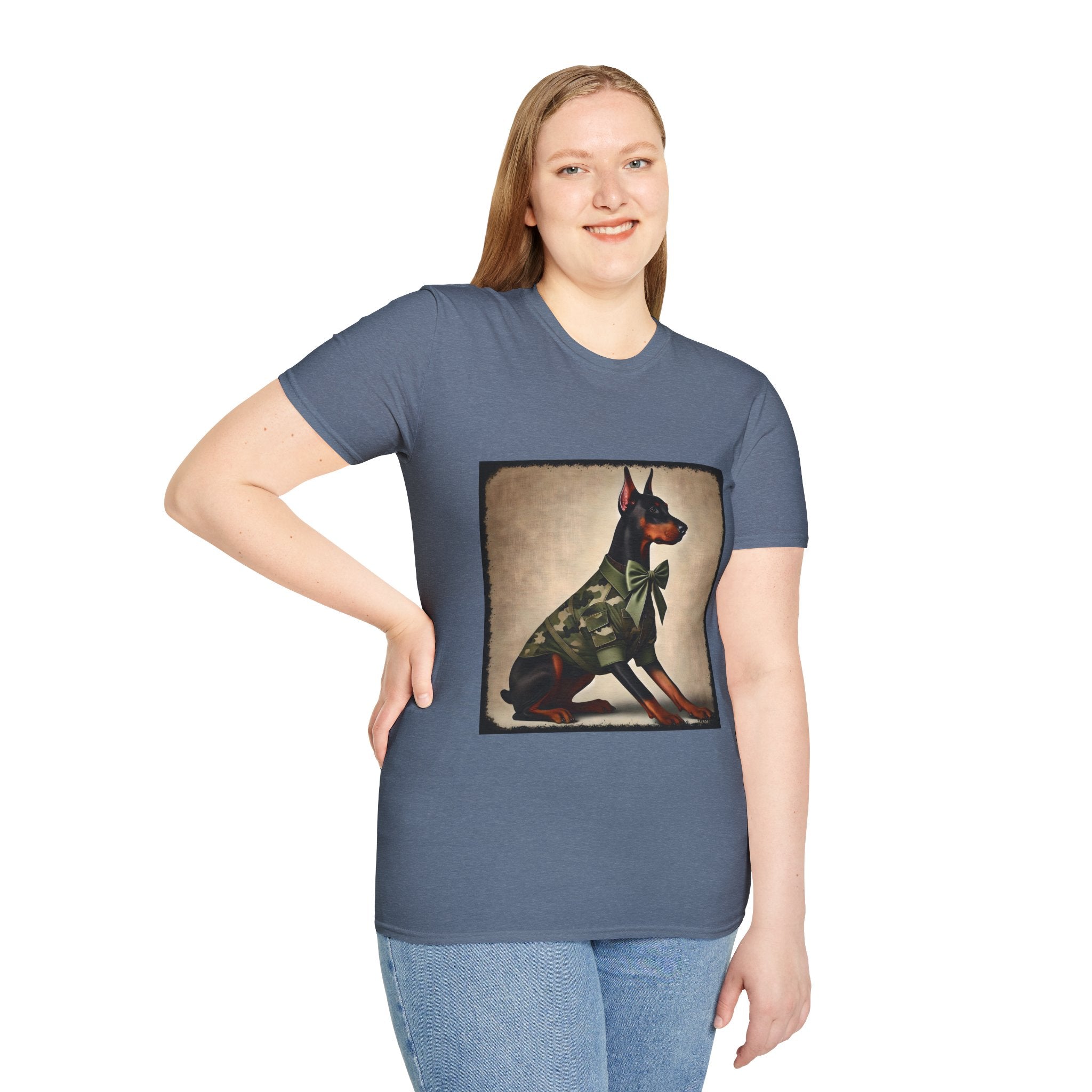 Doberman Pinscher Camo Cutie | Unisex Dog T-Shirt