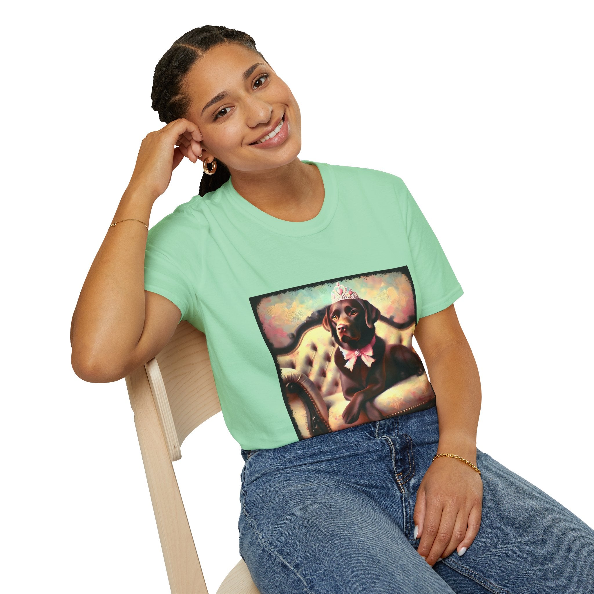 Labrador Retriever Poised Princess Classic | Unisex Dog T-Shirt