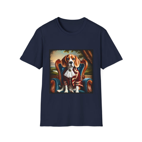 Beagle Grand Duke design dog lover unisex t-shirt in navy