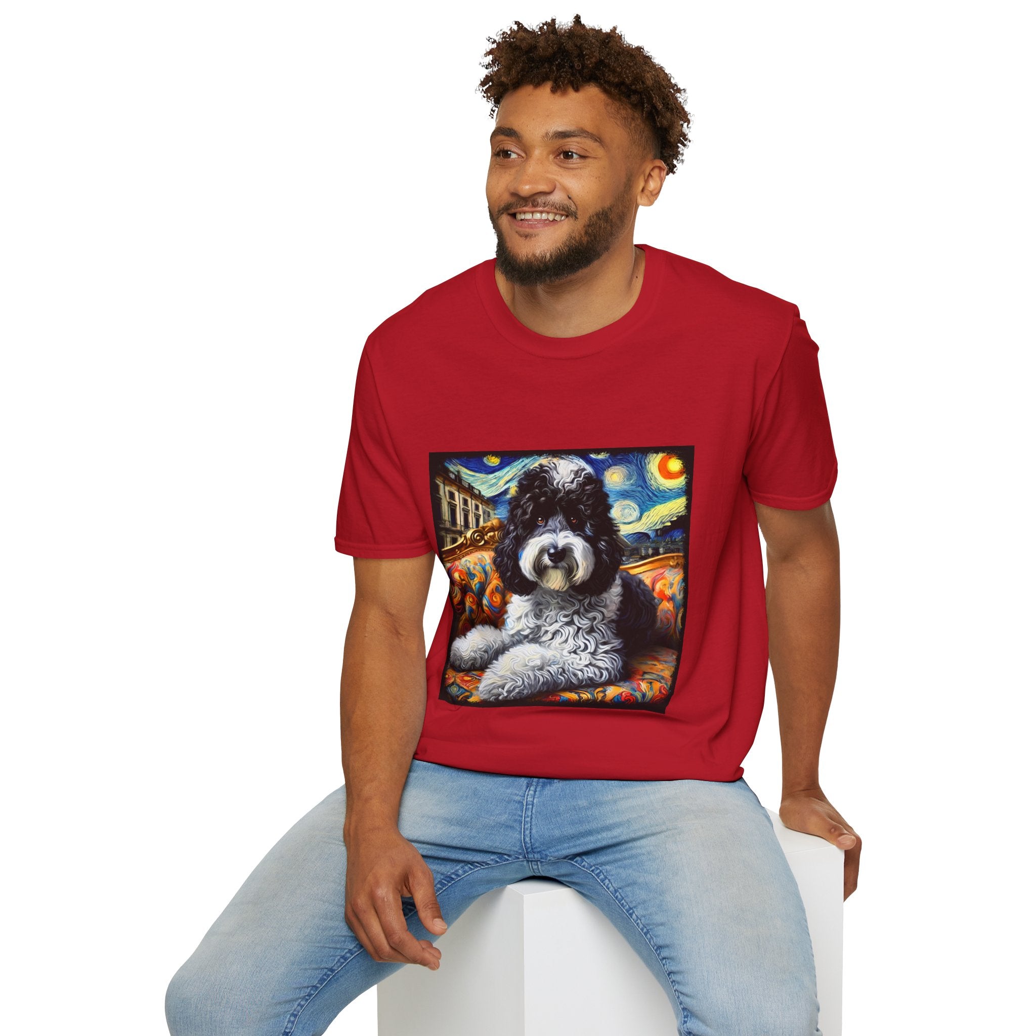 Sheepadoodle Starry Swirl | Unisex Dog T-Shirt