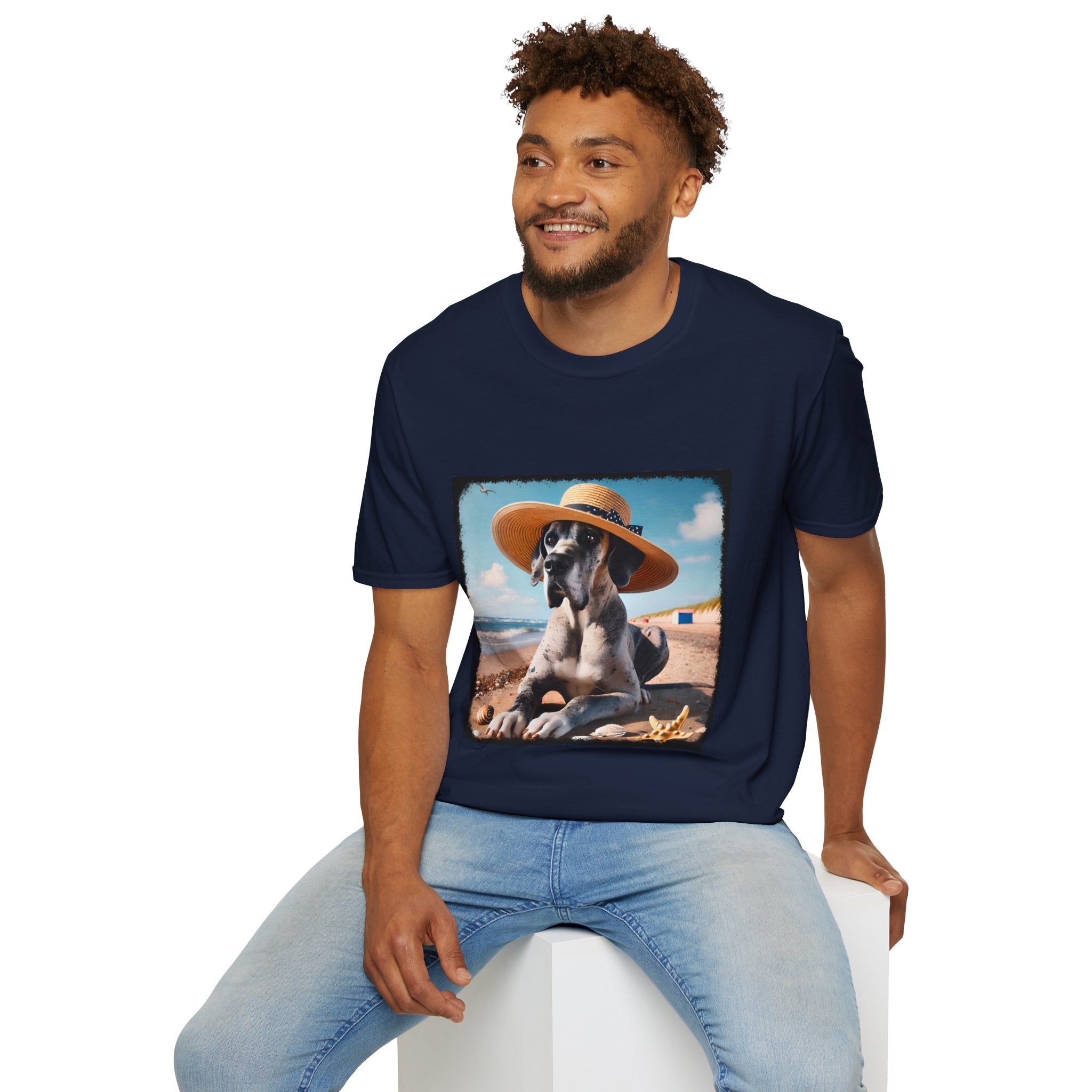 Great Dane Seaside Sass | Unisex Dog T-Shirt