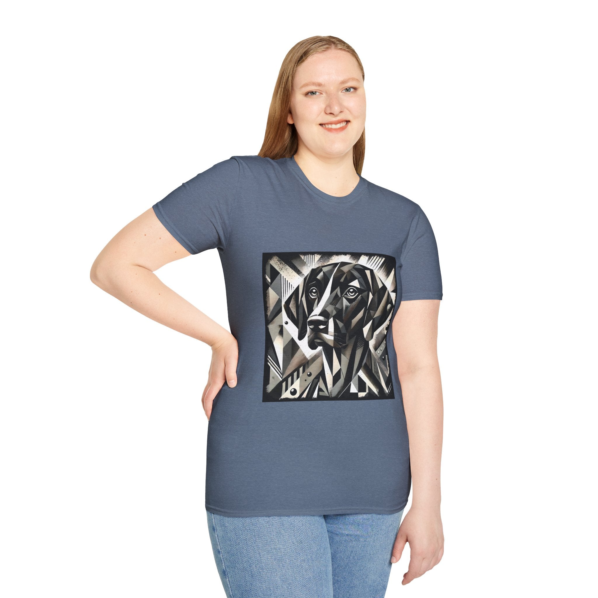 German Shorthaired Pointer B&W Geometric  | Unisex Dog T-Shirt
