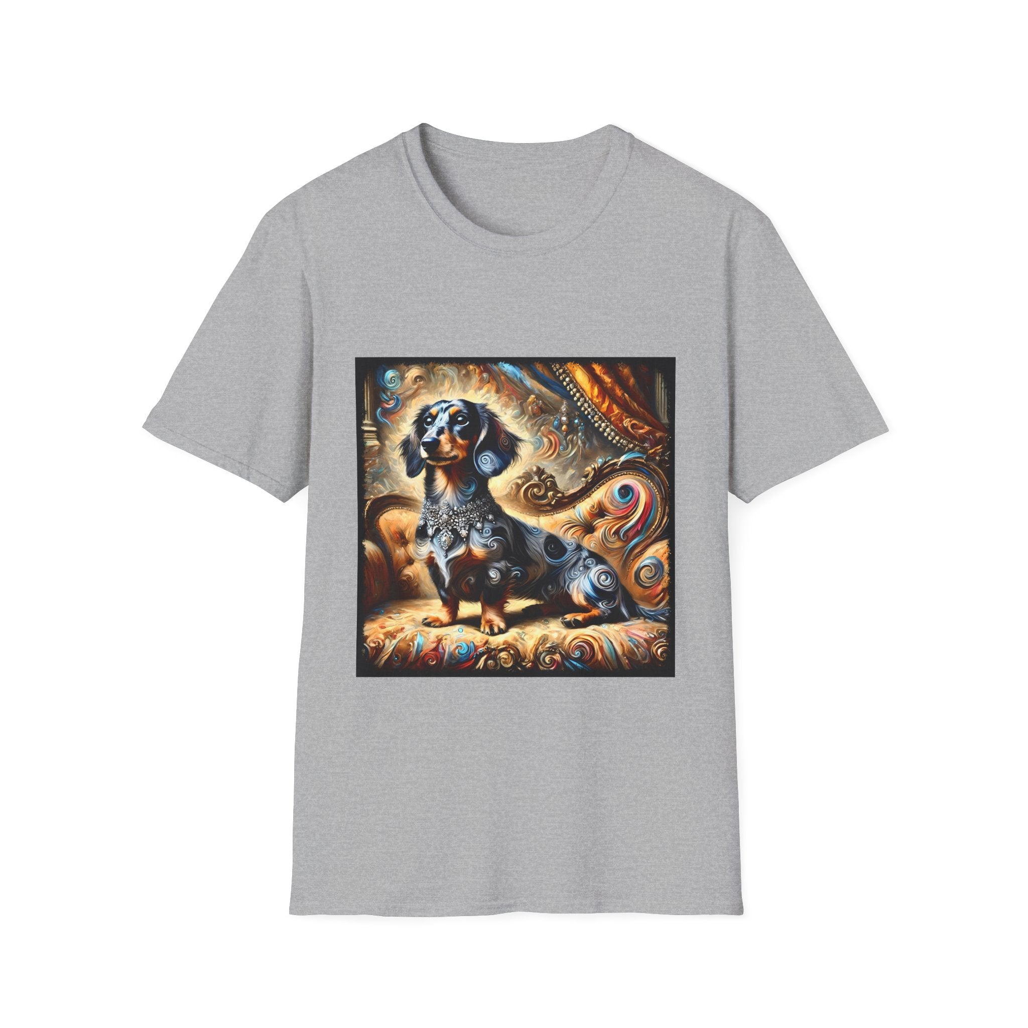 Dachshund Warm Diamond Swirl | Unisex Dog T-Shirt