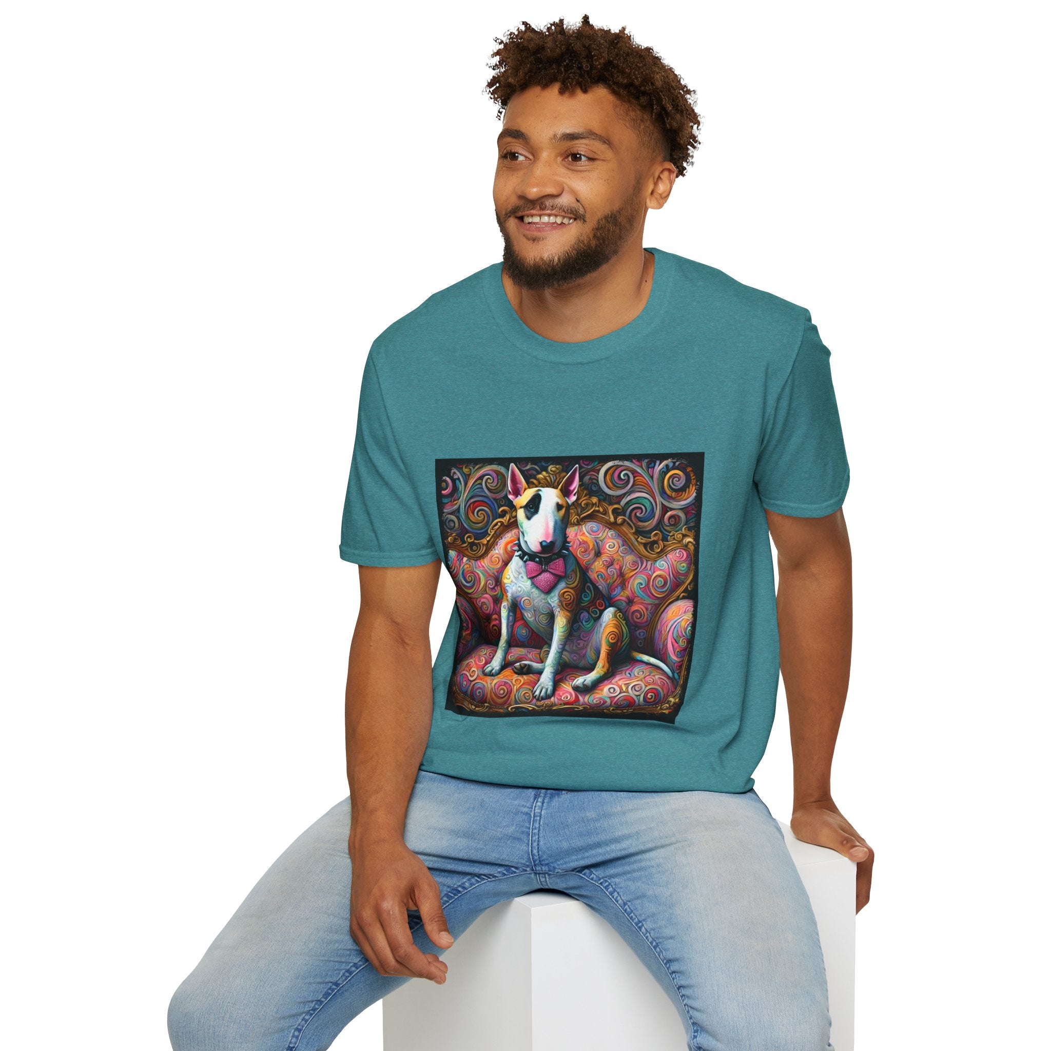 Bull Terrier Love Swirl | Unisex Dog T-Shirt