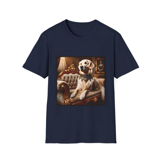 Golden Retriever Royalty design dog lover unisex t-shirt in navy