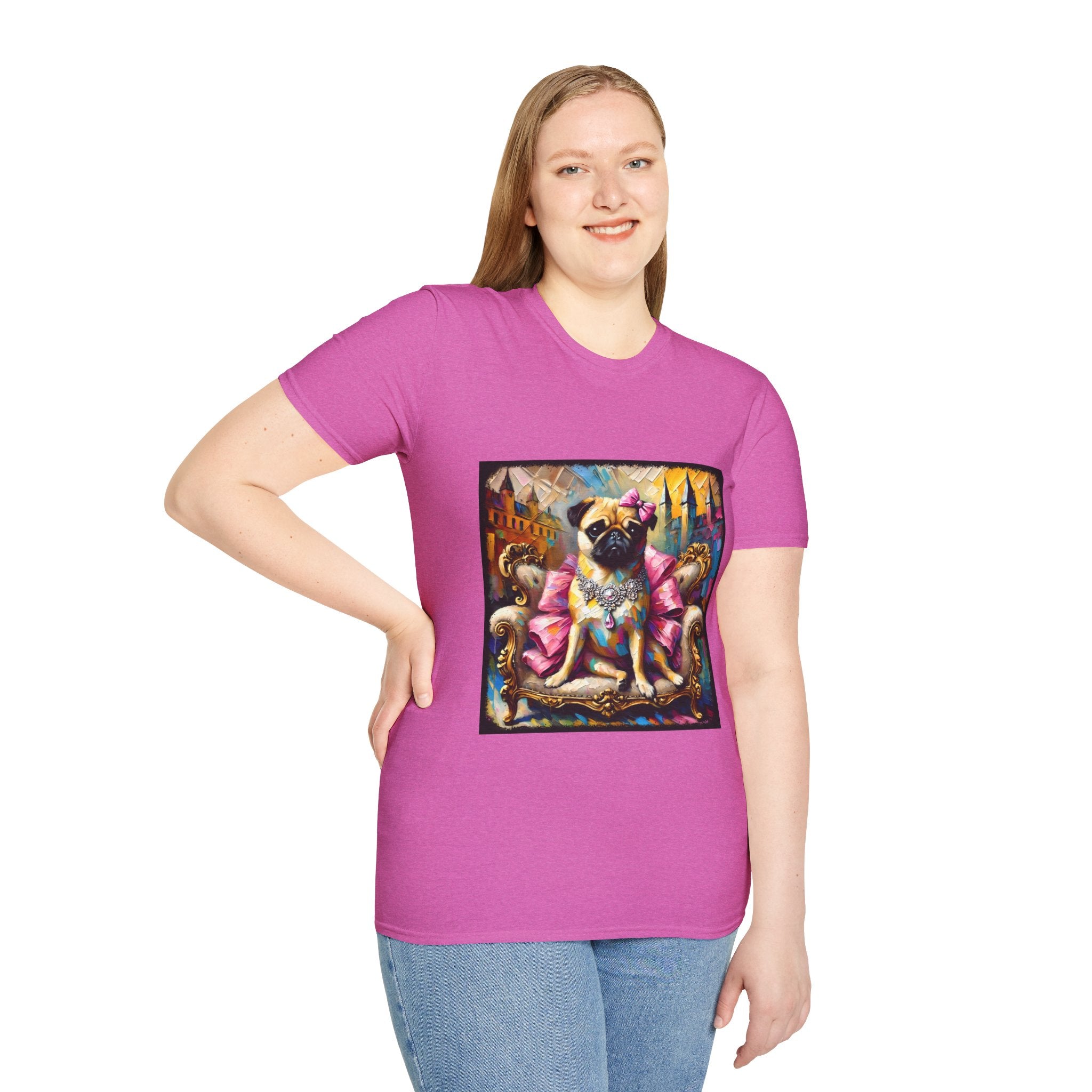 Pug Diamond Princess Classic | Unisex Dog T-Shirt