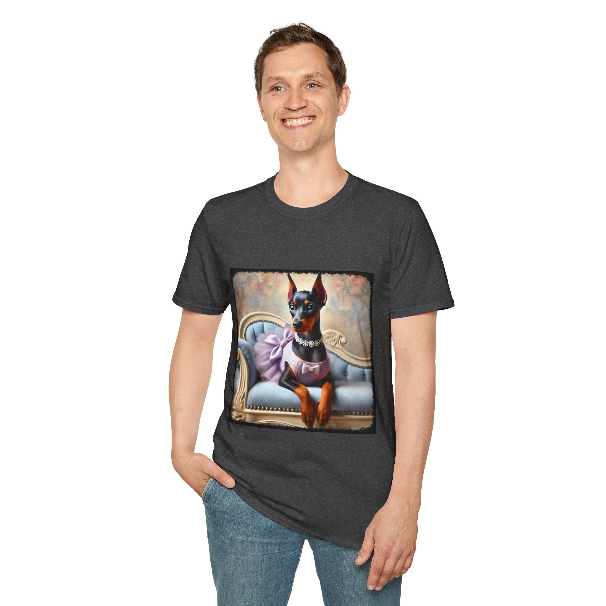 Doberman Pinscher Purple Princess Classic | Unisex Dog T-Shirt