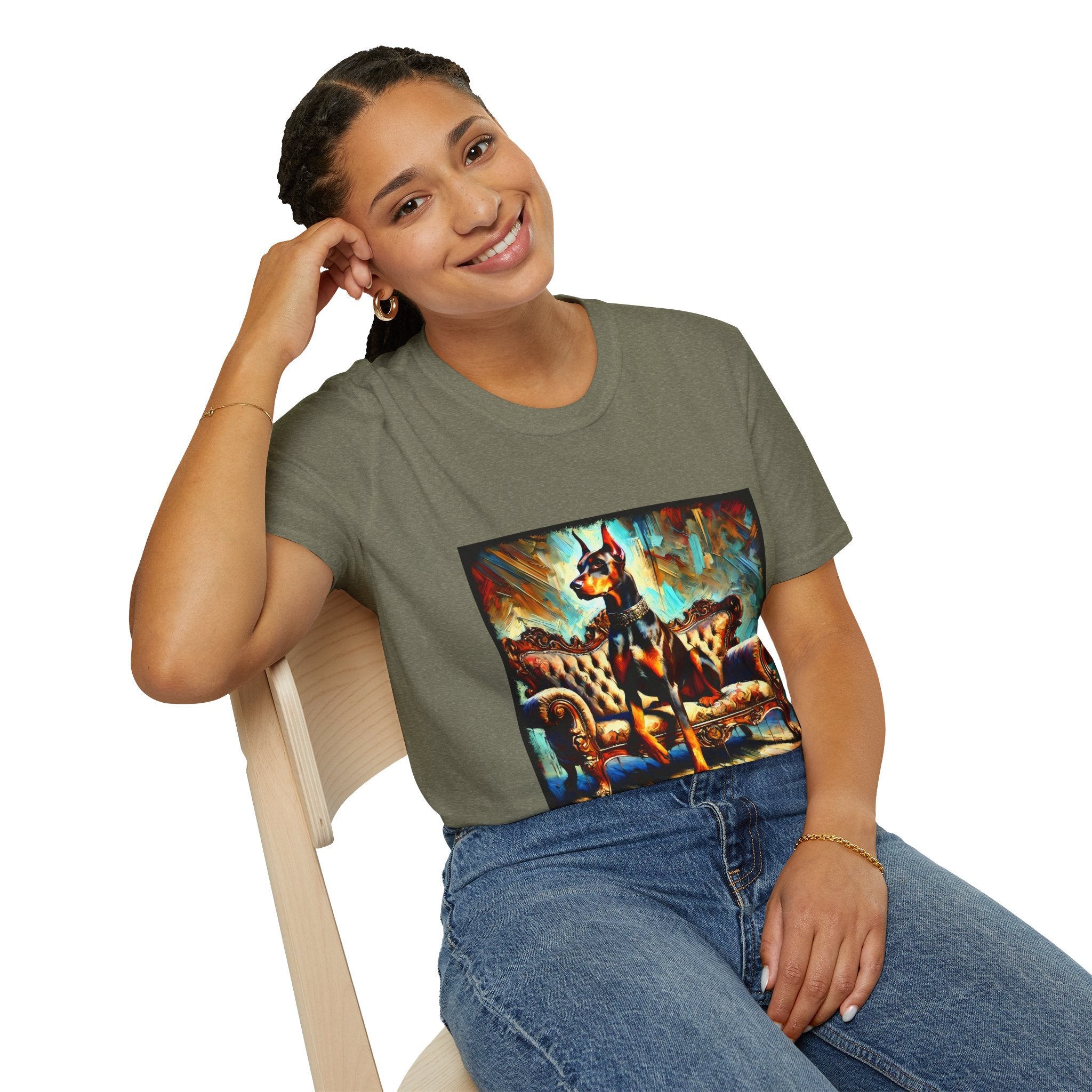 Doberman Pinscher Chocolate Classic | Unisex Dog T-Shirt