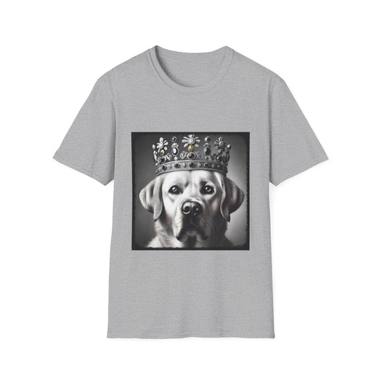 Labrador Retriever King Icon design dog lover unisex t-shirt in sport grey