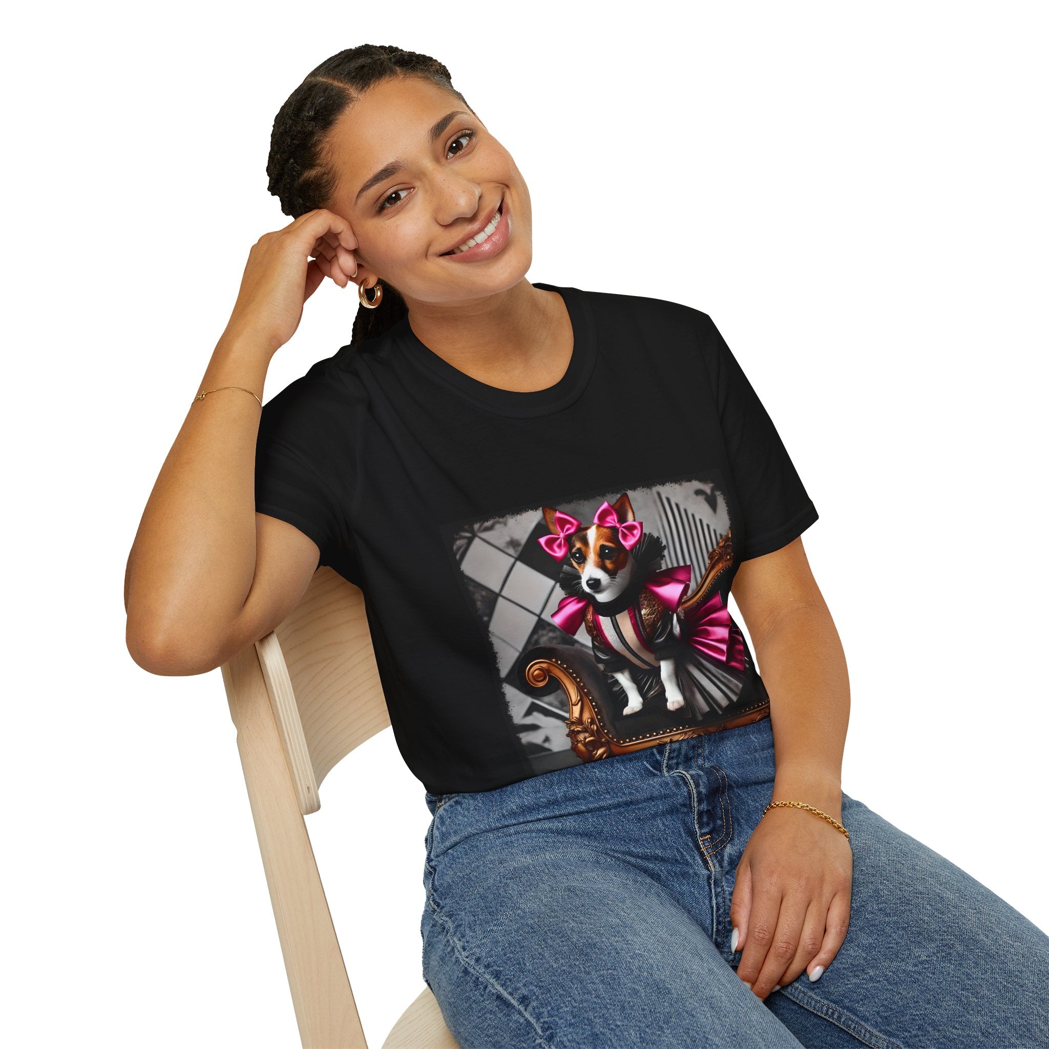 Jack Russell Terrier Pink Rocker | Unisex Dog T-Shirt