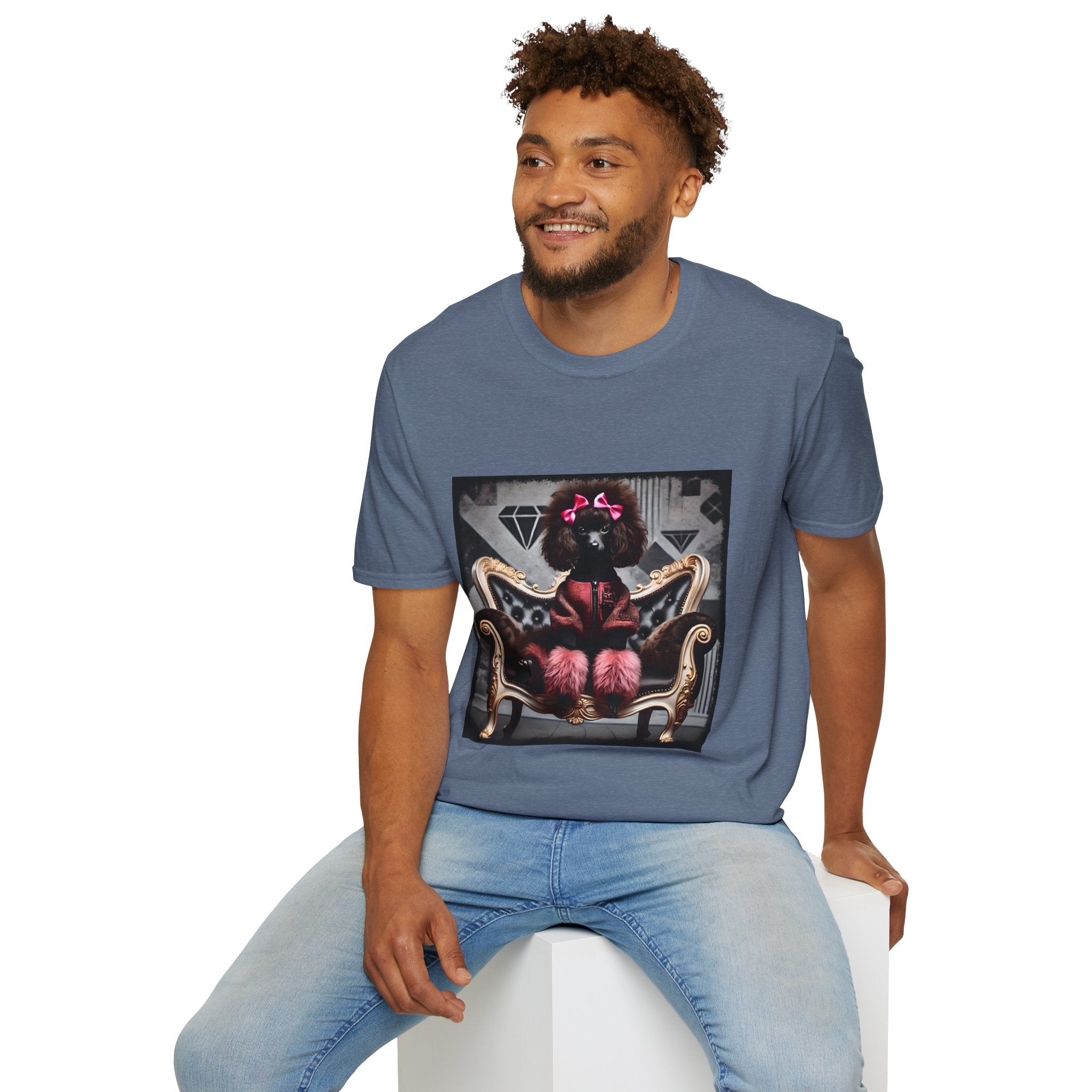 Poodle Pink Icon  | Unisex Dog T-Shirt