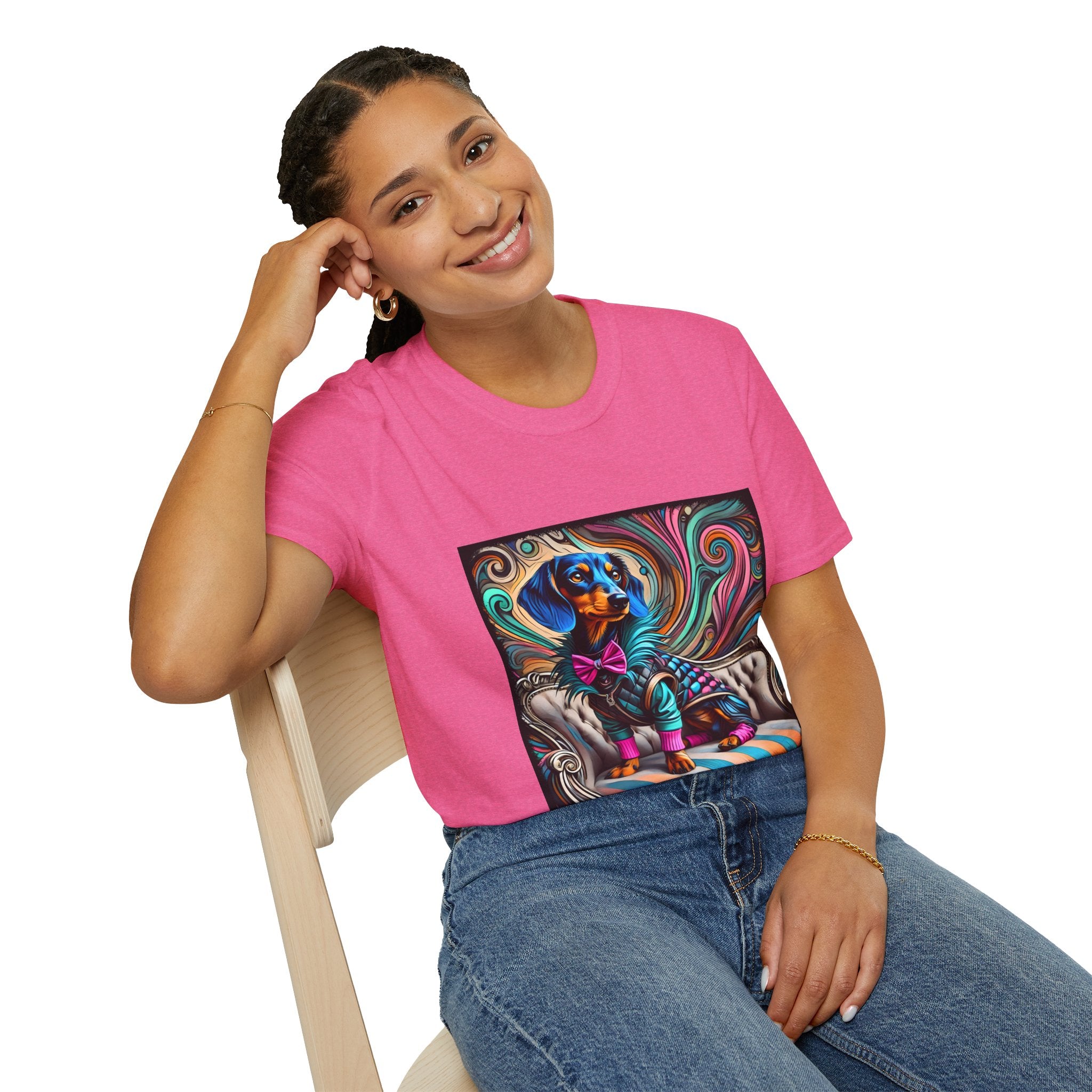 Dachshund Blue Rocker | Unisex Dog T-Shirt