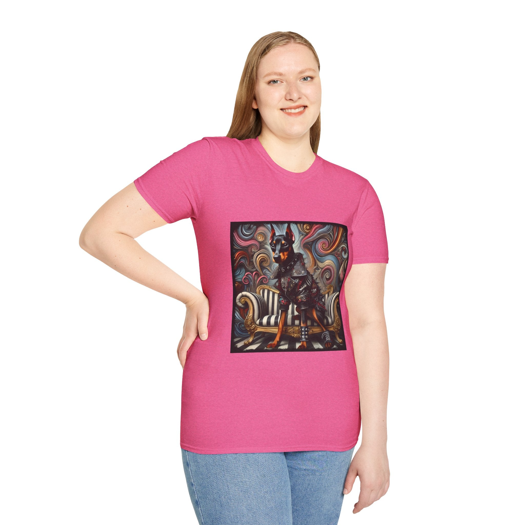 Doberman Pinscher Edgy Rocker | Unisex Dog T-Shirt