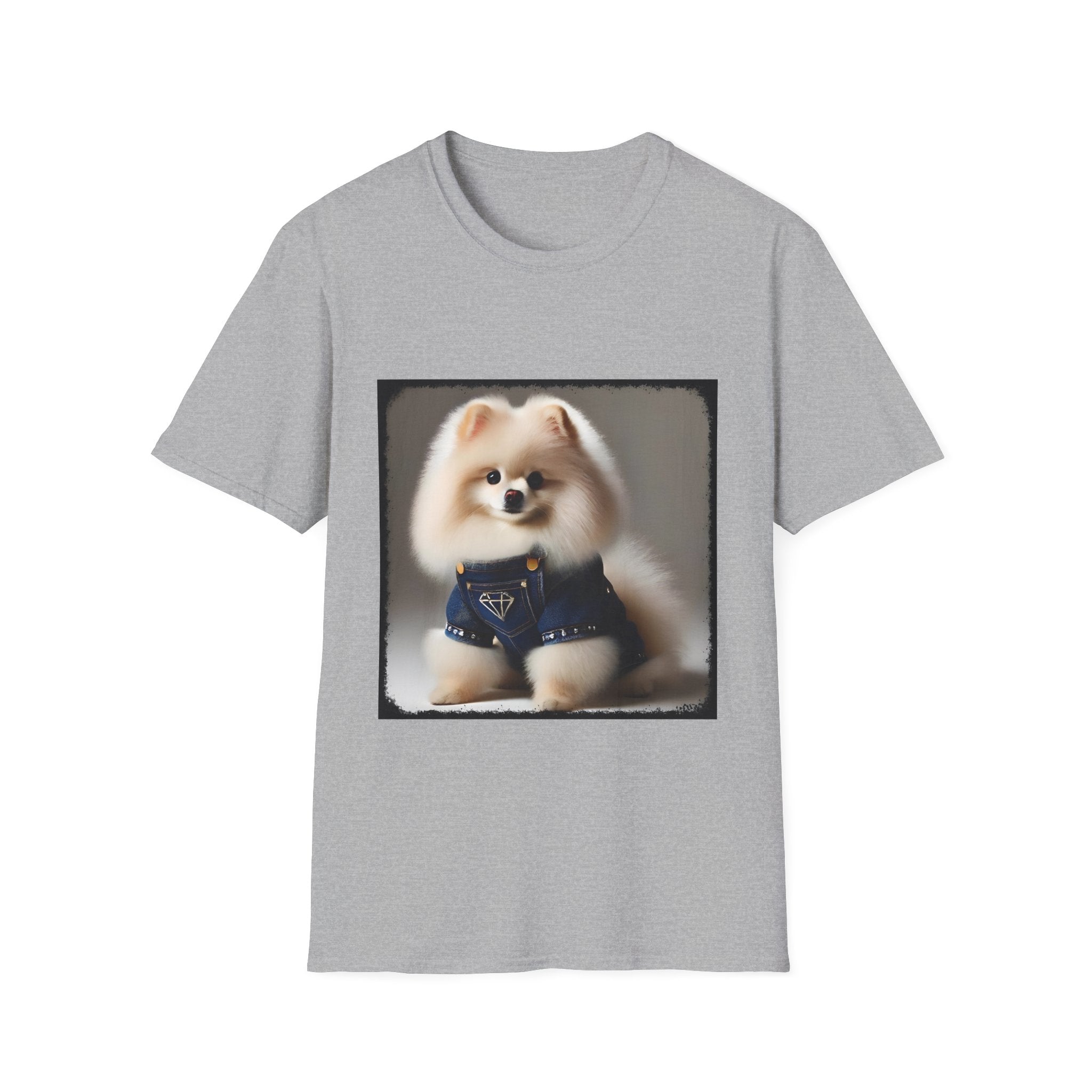 Pomeranian Pure Denim | Unisex Dog T-Shirt
