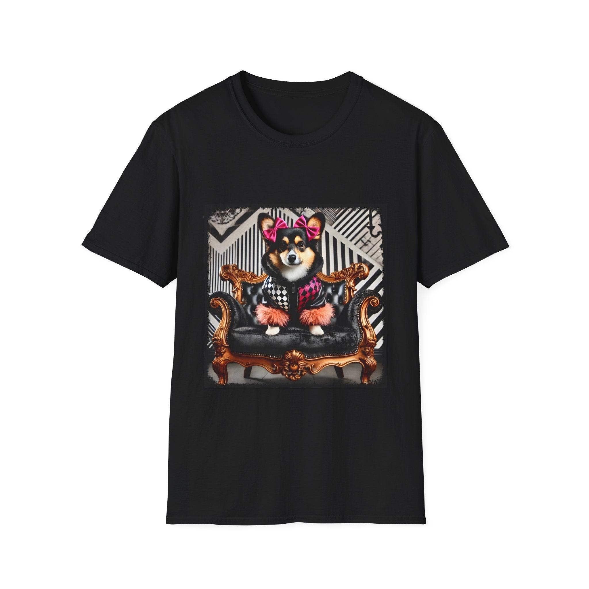 Pembroke Welsh Corgi Rock Chic | Unisex Dog T-Shirt